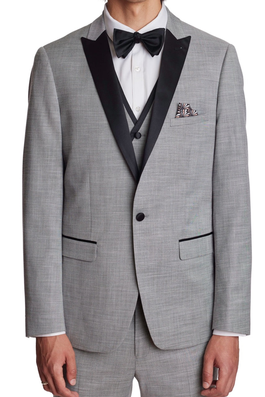 Grosvenor Peak Tux Jacket - slim - Ice Grey Shark