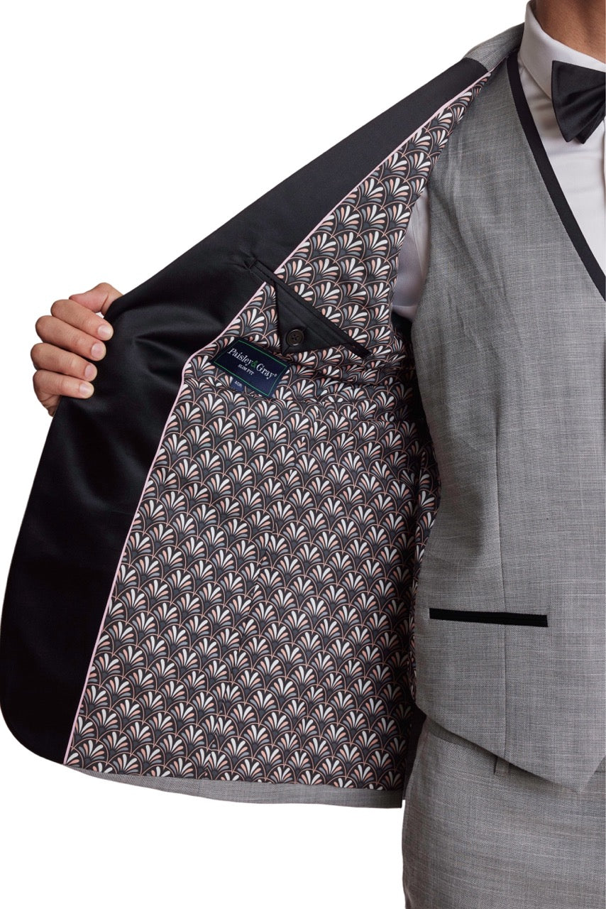 Grosvenor Peak Tux Jacket - slim - Ice Grey Shark