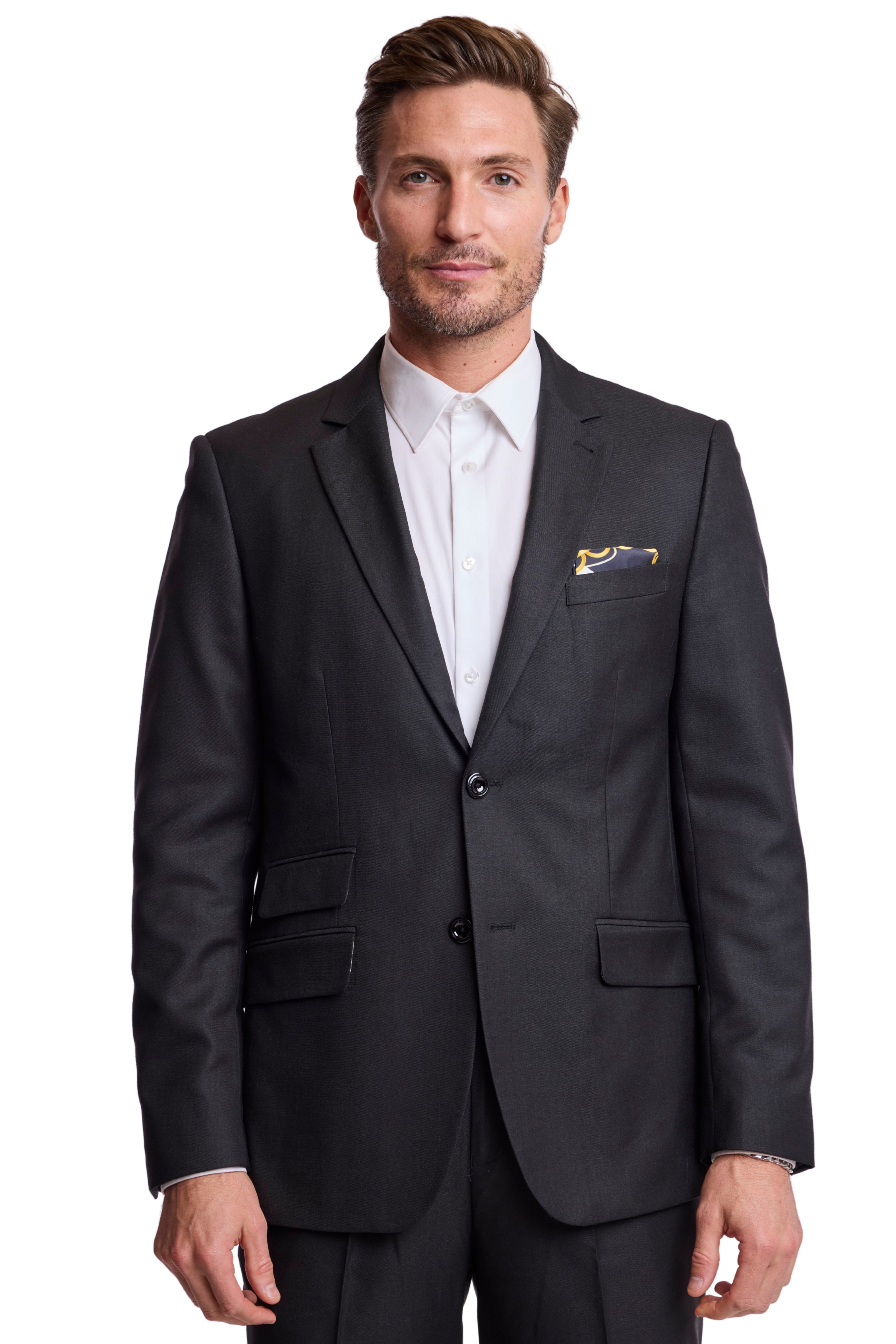 Modern Fit - Dover Notch Jacket - Soft Black Shark