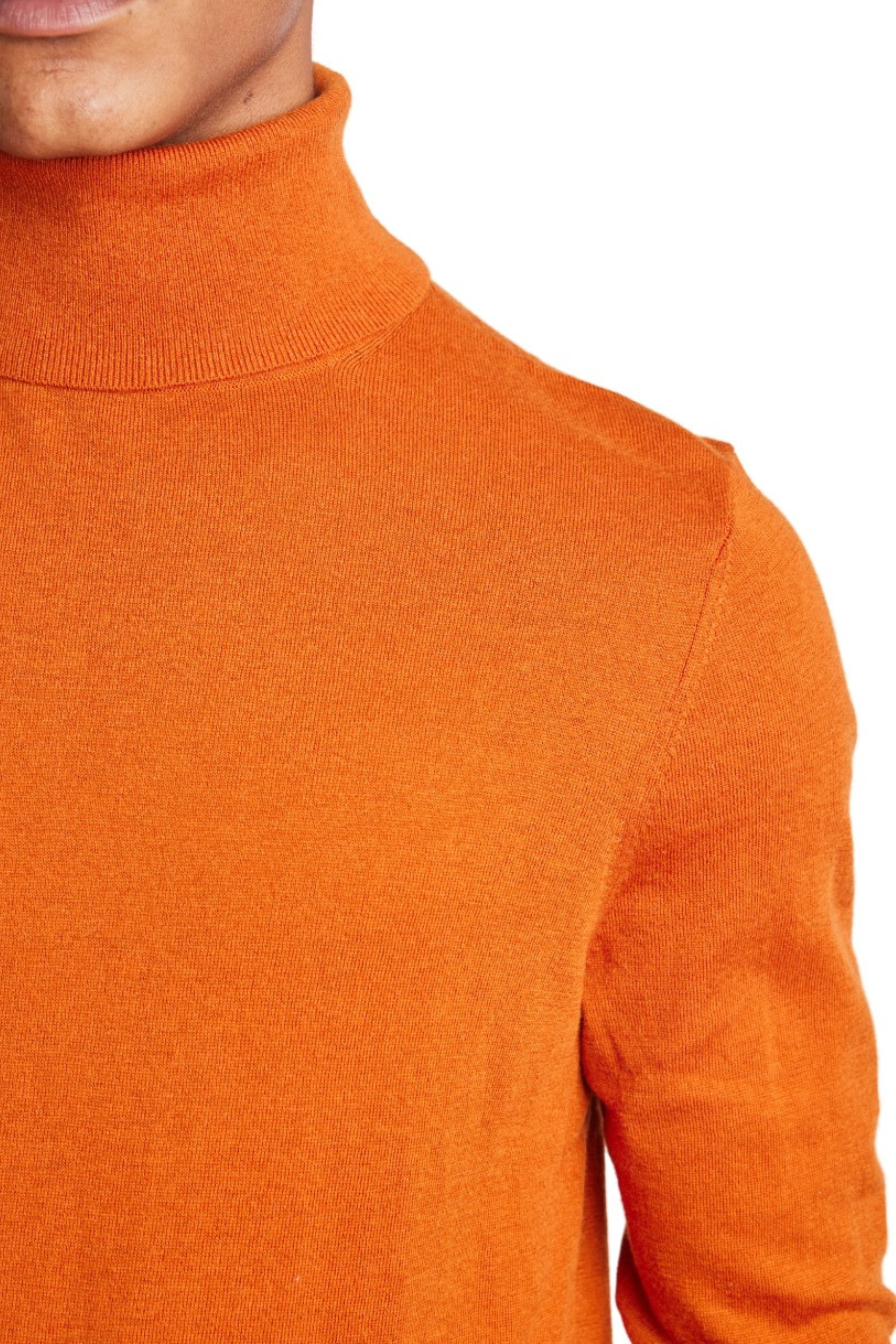 Luxe Fine Gauge Turtleneck - Marmalade