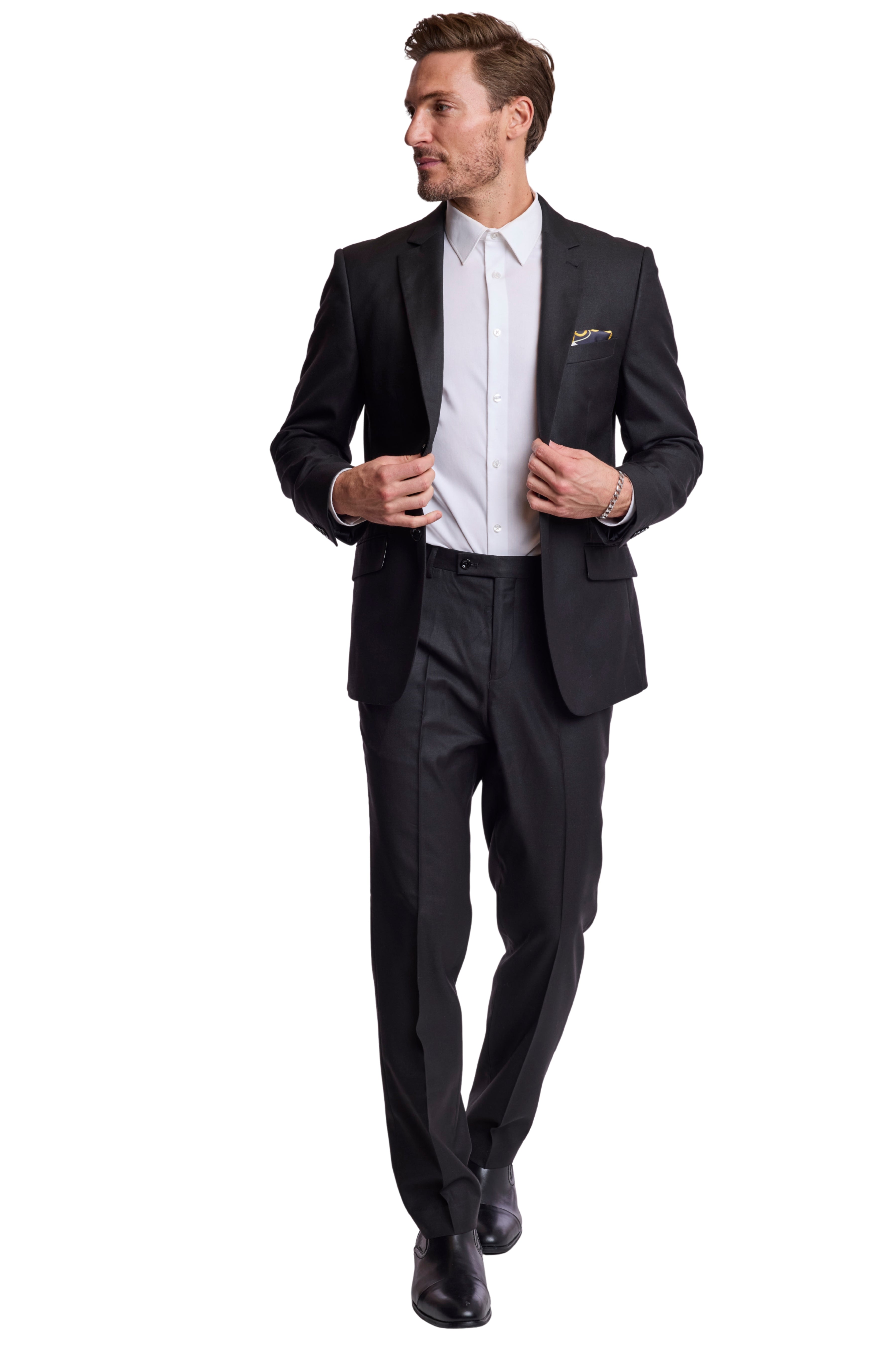 Modern Fit - Dover Notch Jacket - Soft Black Shark