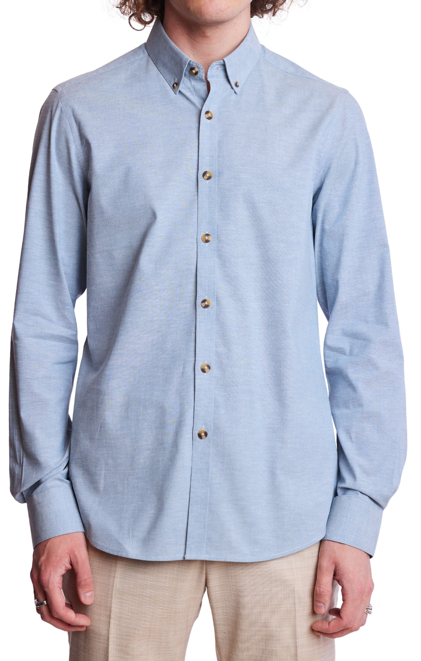 Brian Button Down Shirt - Blue Chambray