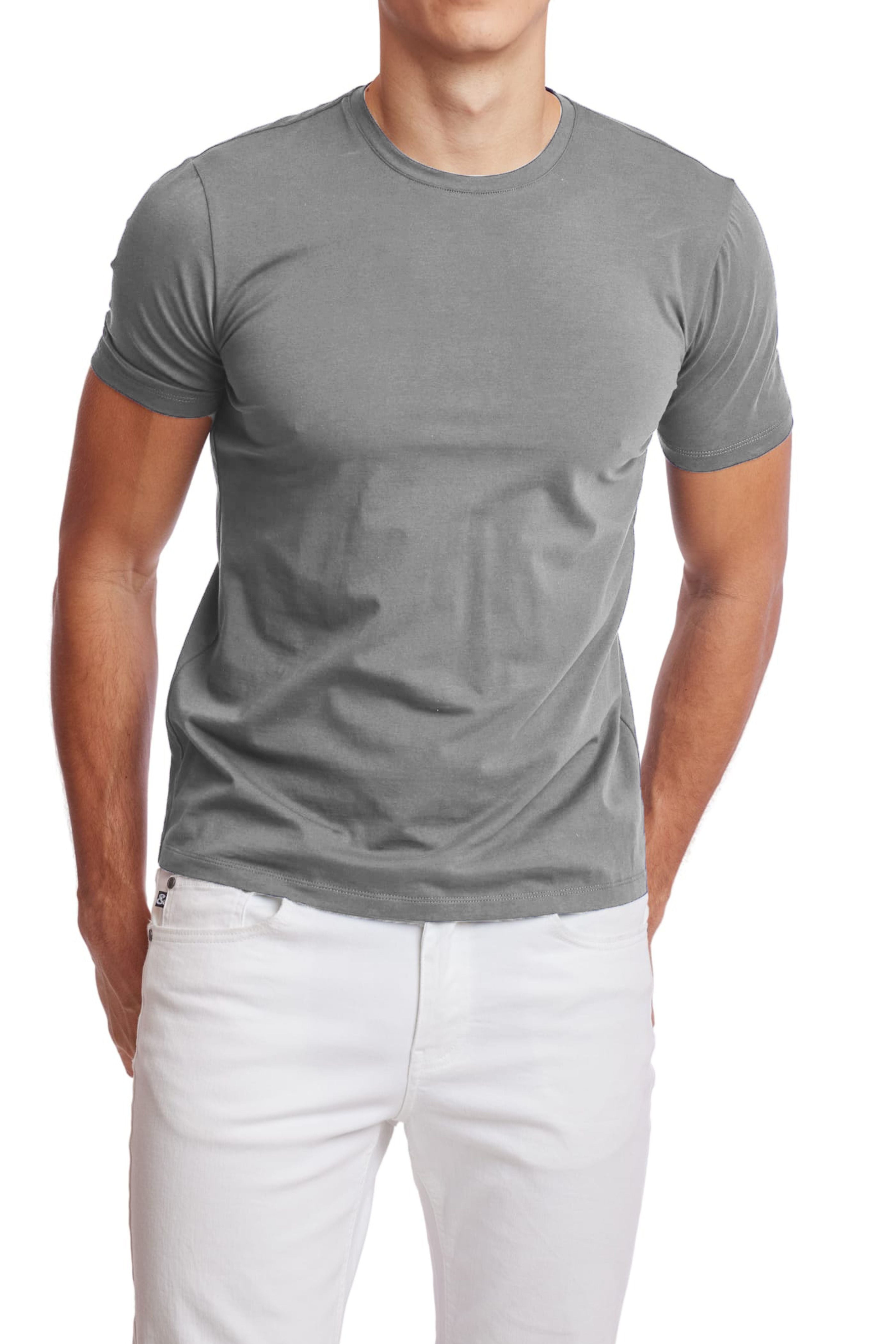 Lucas Crewneck T-Shirt - Light Grey