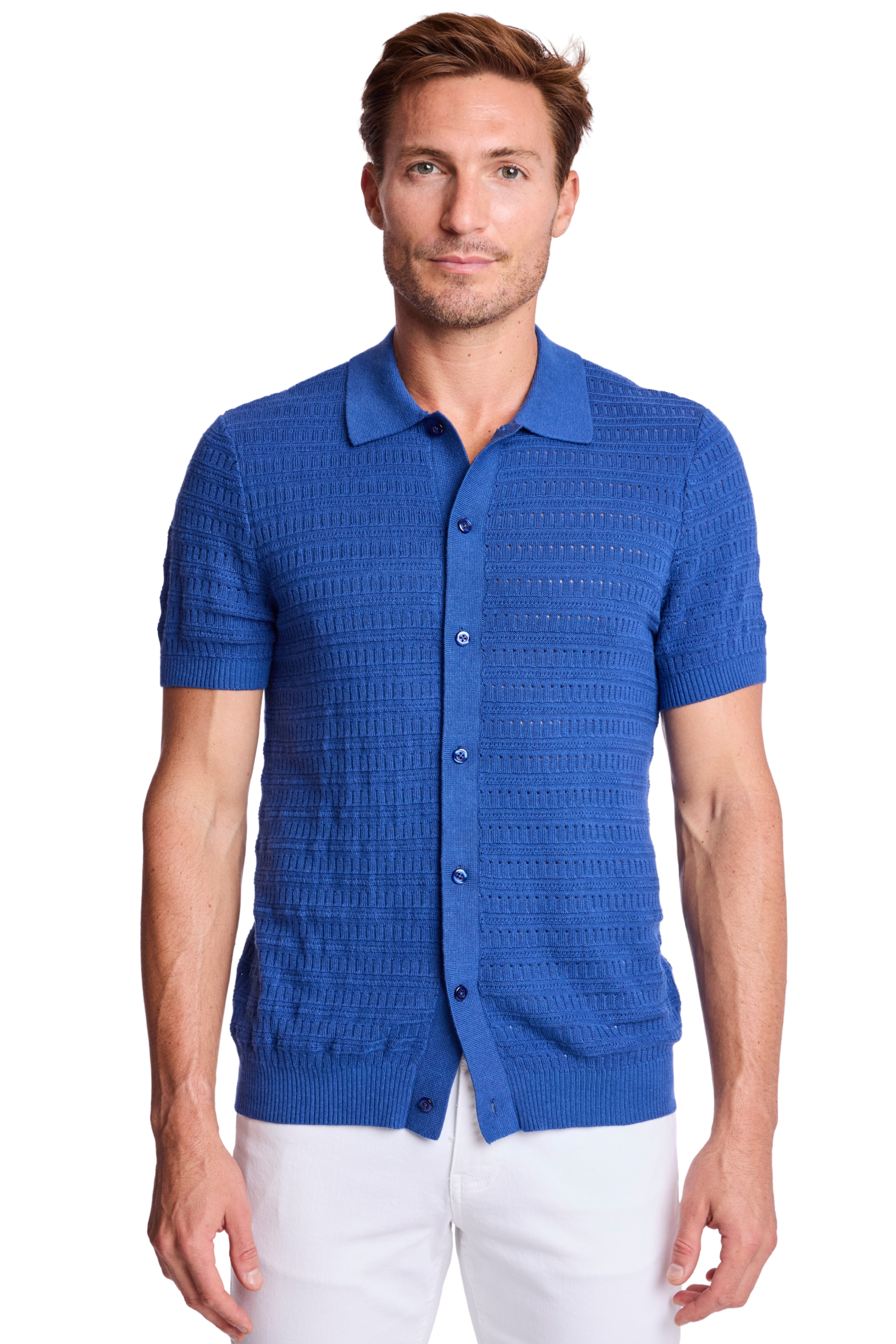 Full Placket Polo - Deep Dusty Blue