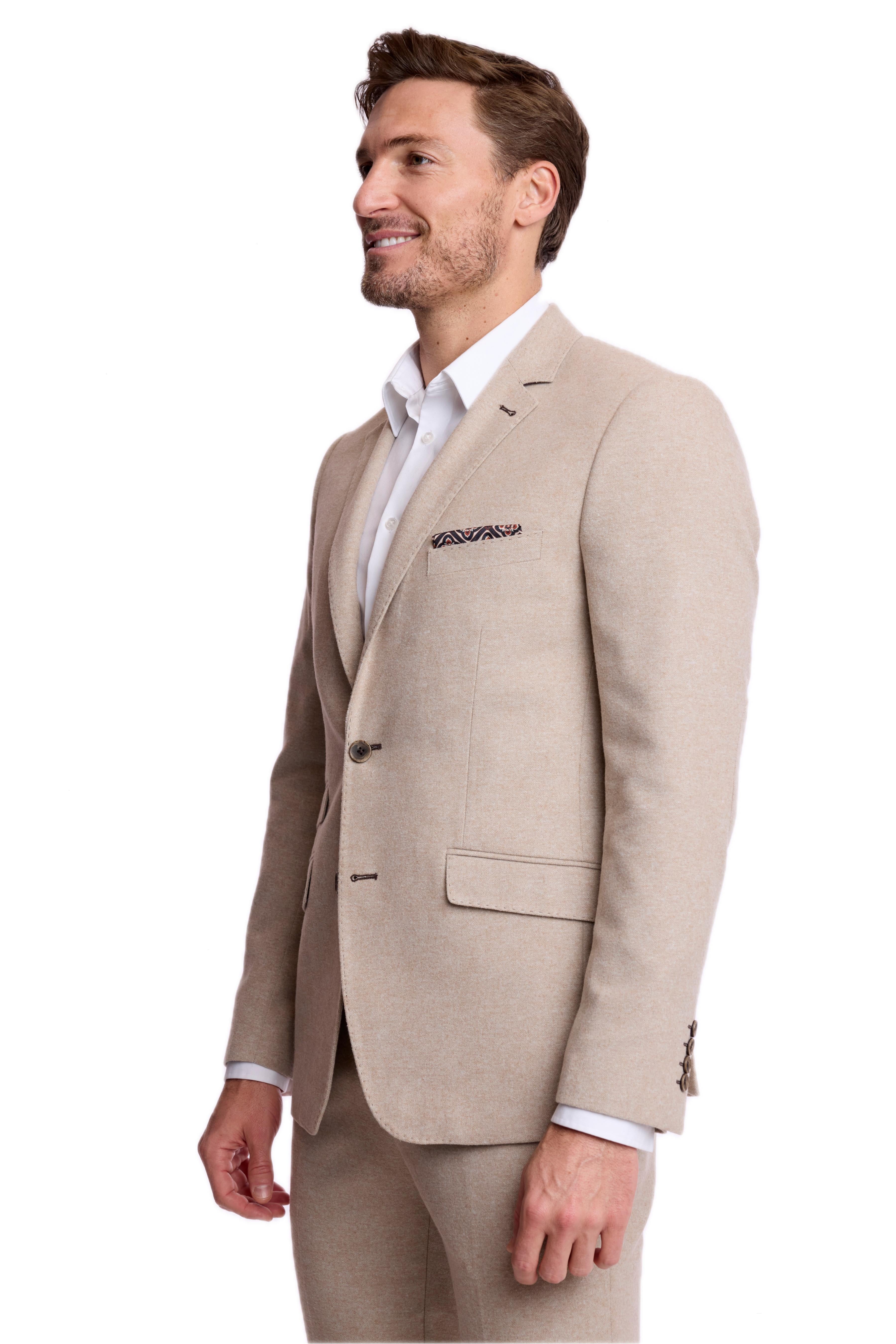 Dover Notch Jacket - slim - Latte