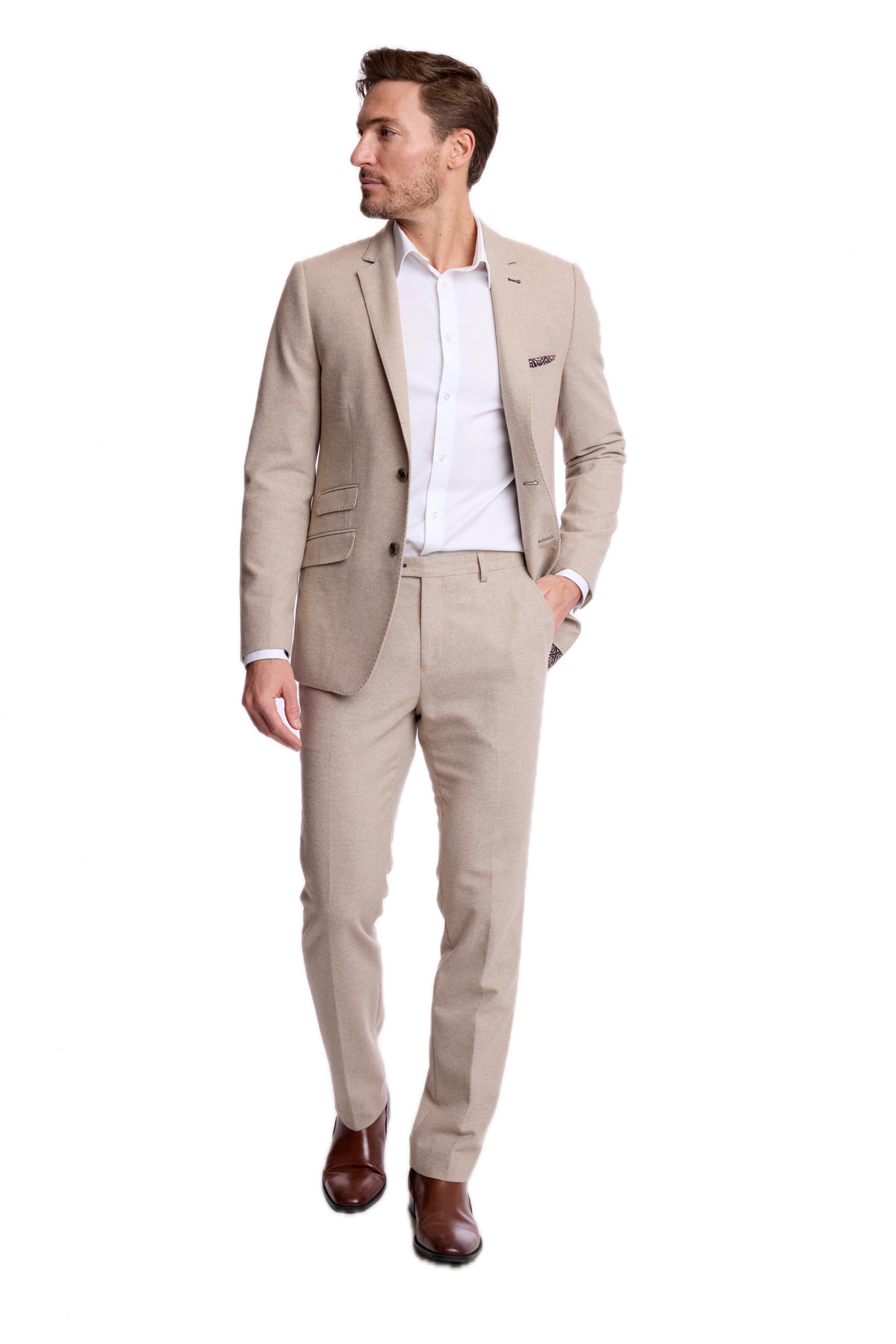 Downing Pants - slim - Latte