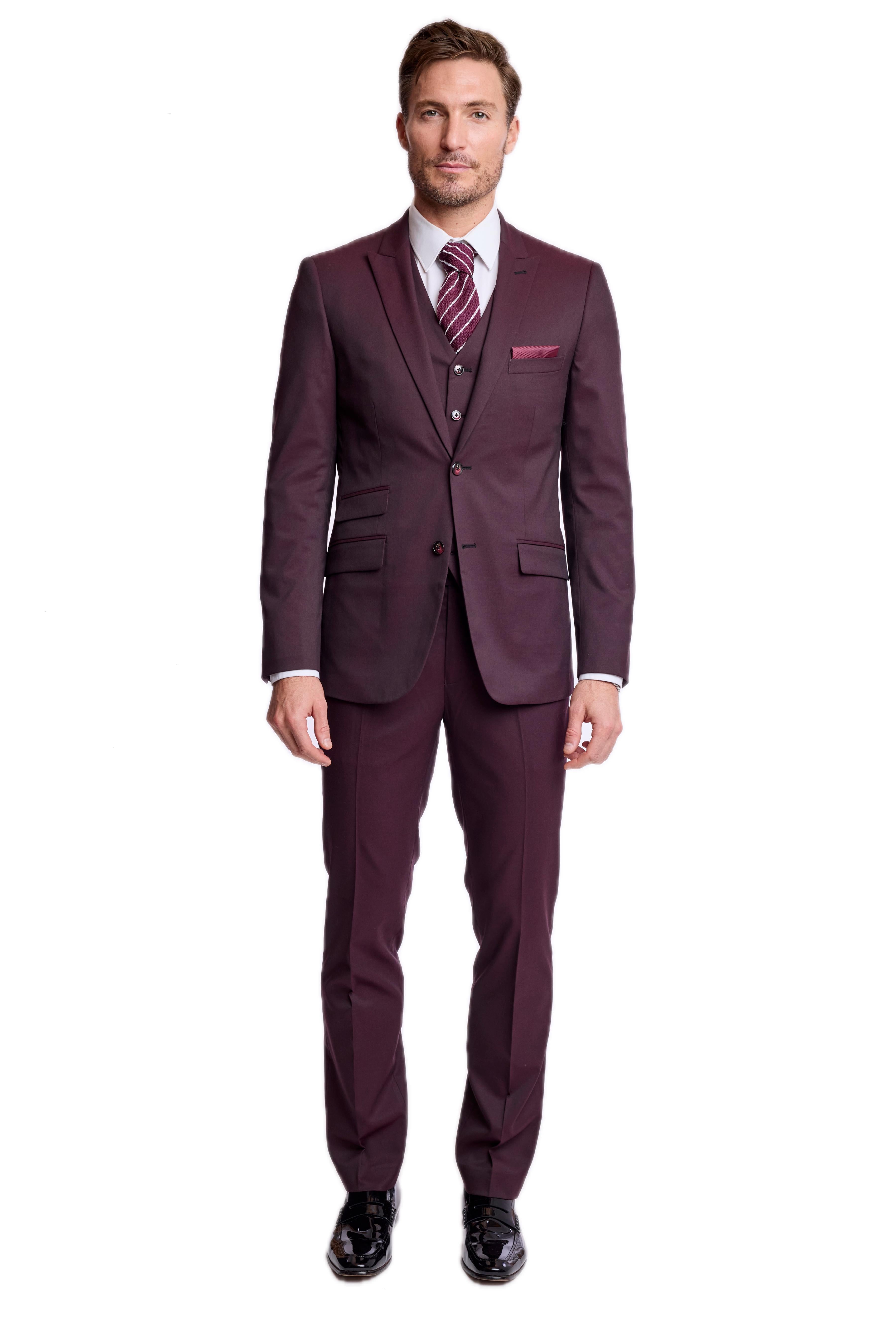 Ashton Peak Jacket - slim - Deep Burgundy
