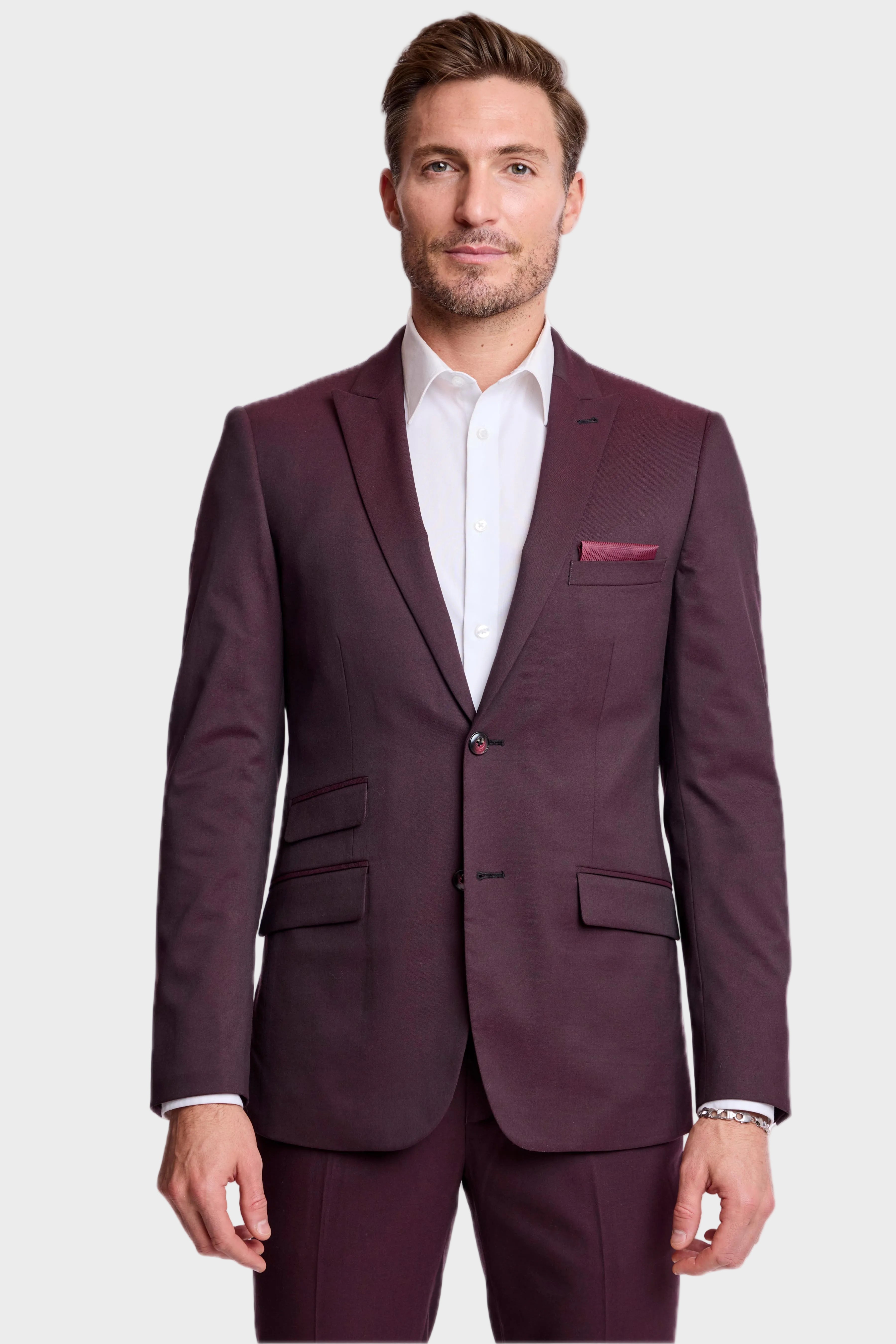 Ashton Peak Jacket - slim - Deep Burgundy