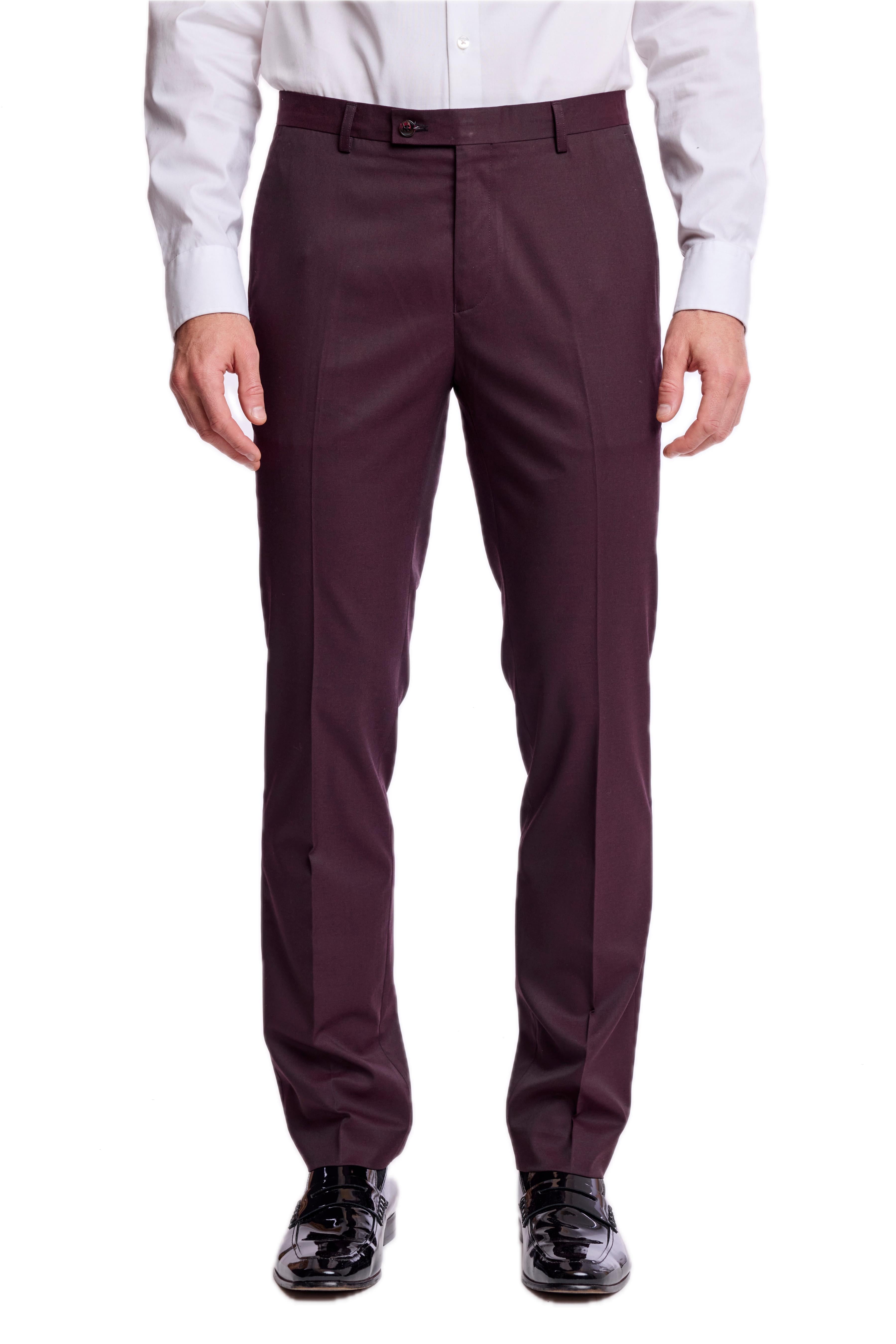 Downing Pants - slim - Deep Burgundy
