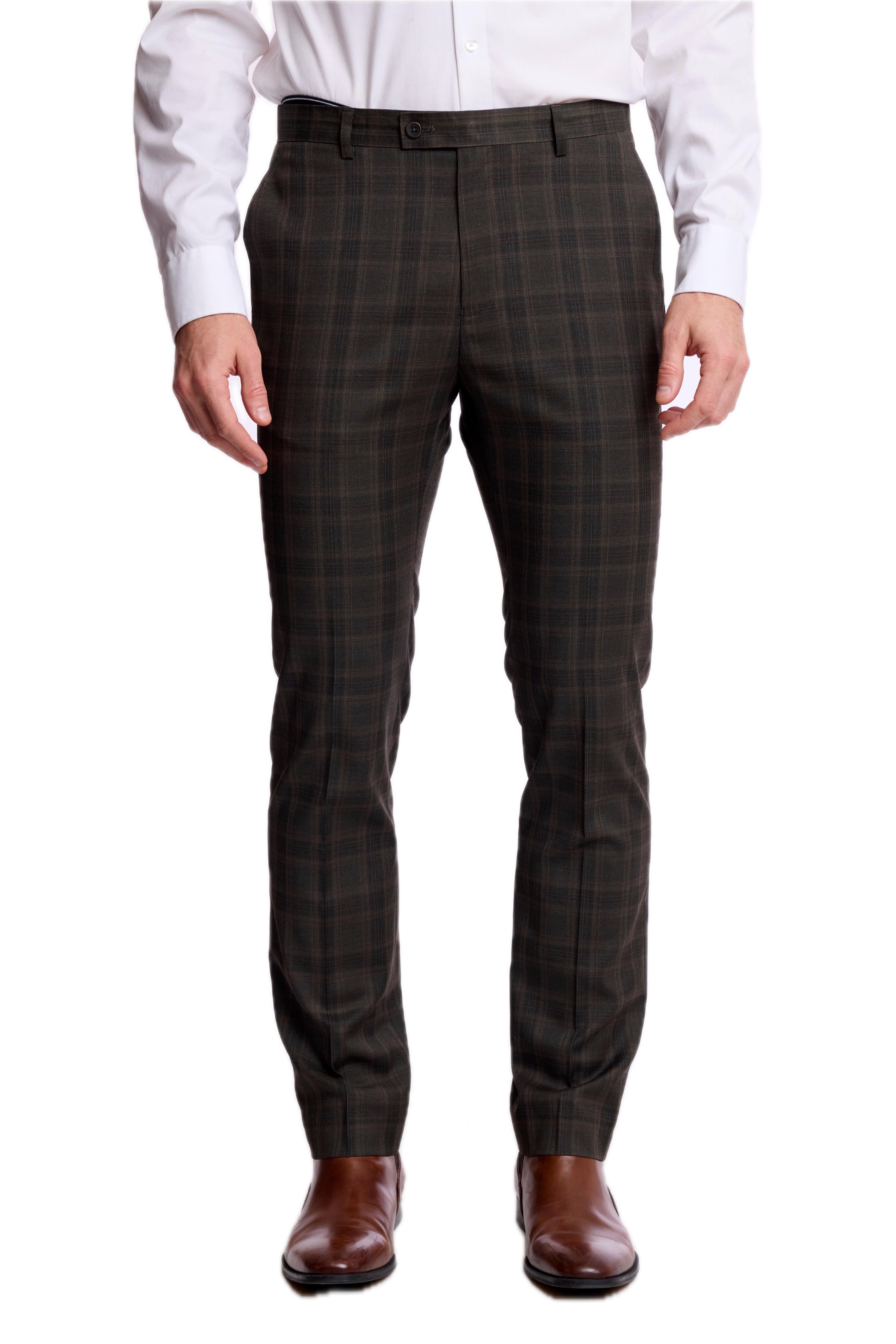 Downing Pants - slim - Dark Army Check