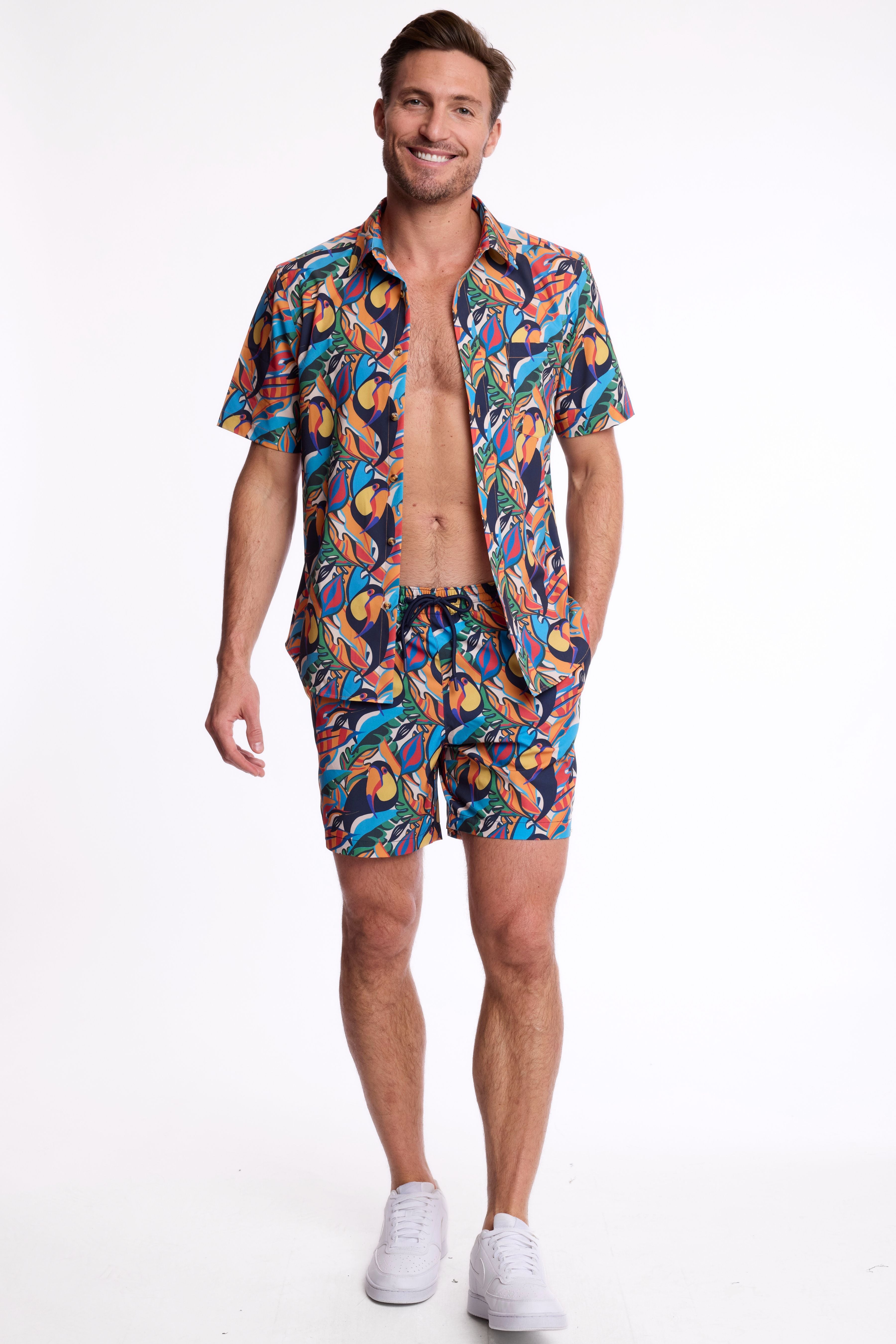 Gilby Swim Shirt - Toucan Multi