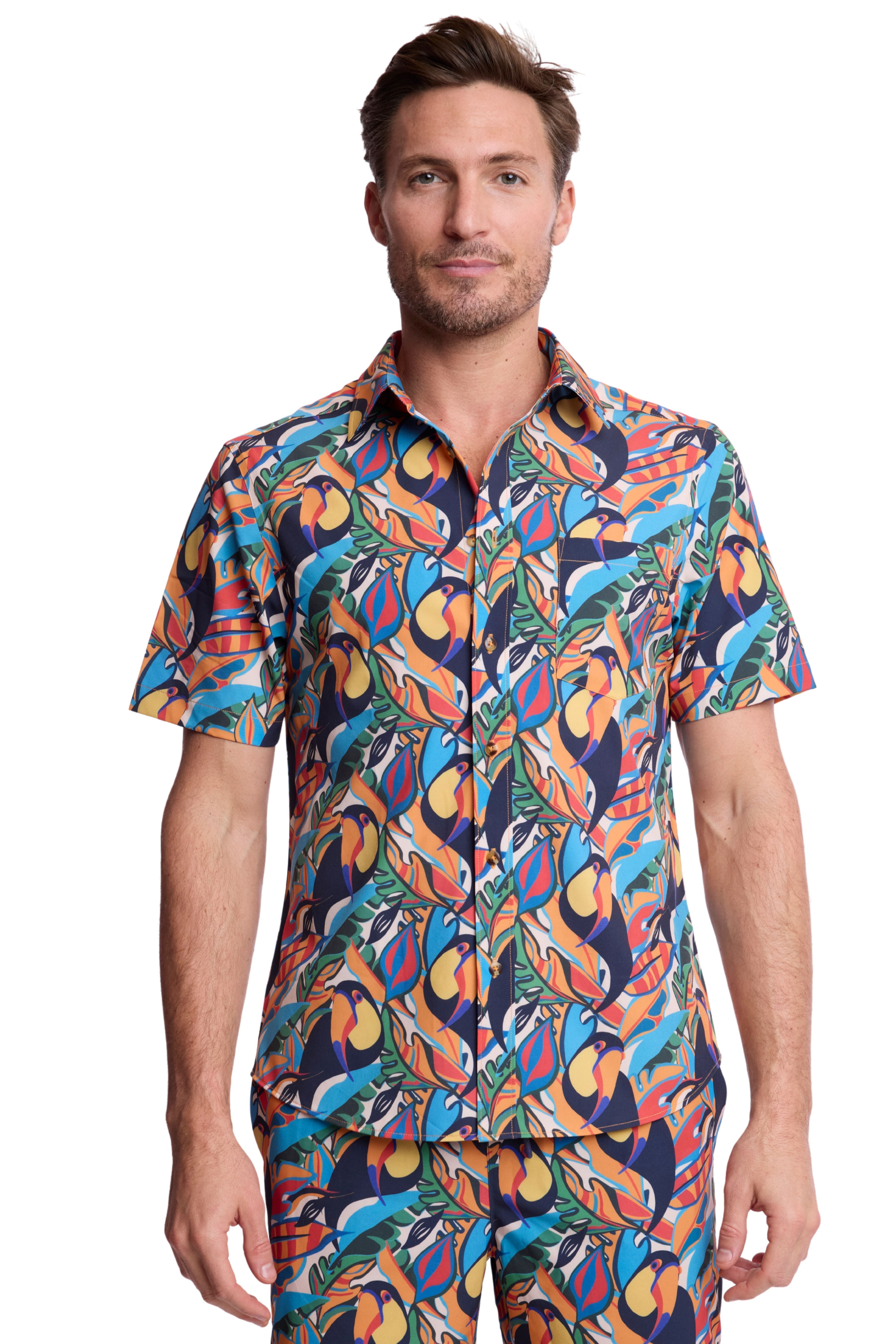 Gilby Swim Shirt - Toucan Multi