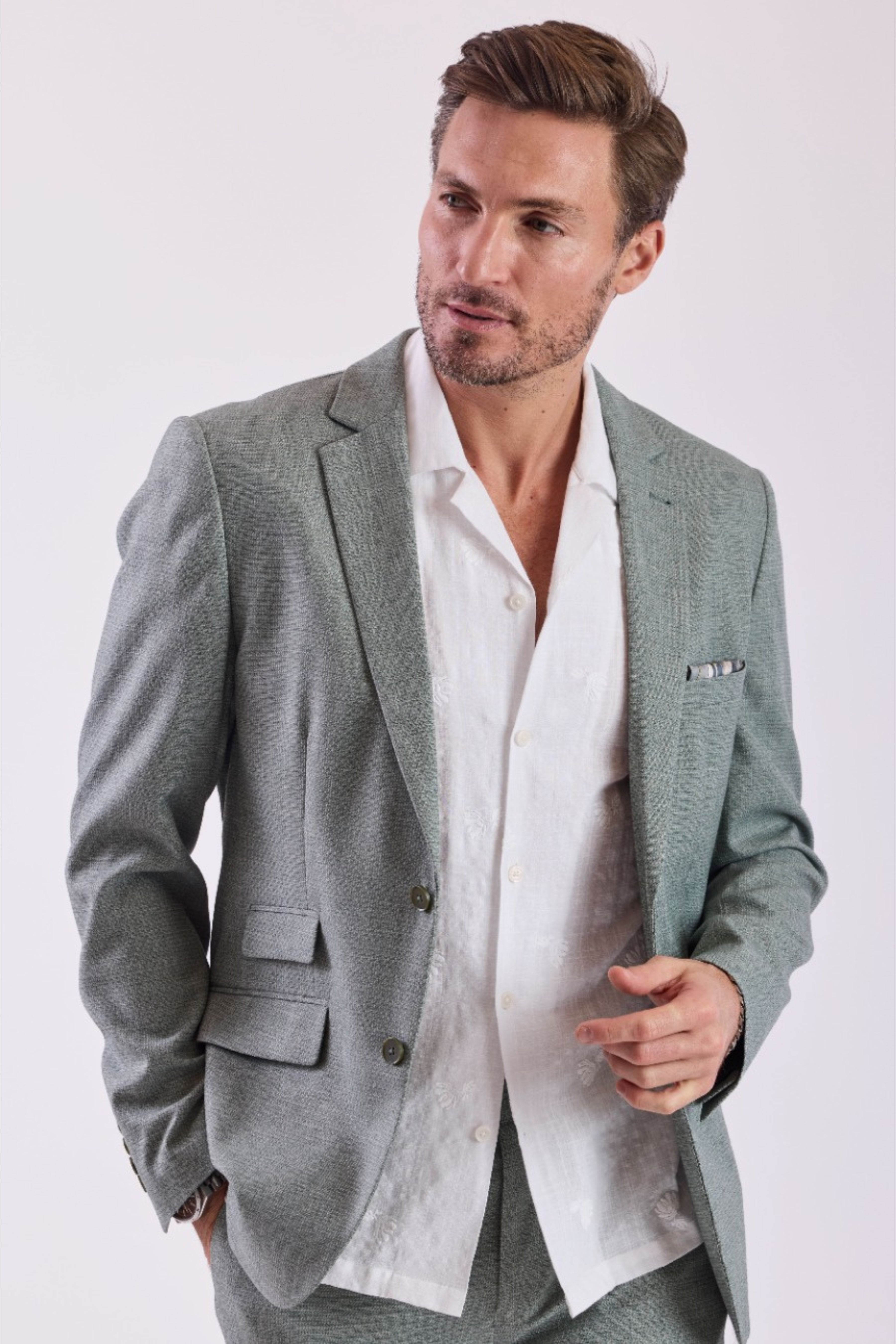 Dover Notch Jacket - slim - Minted Sage