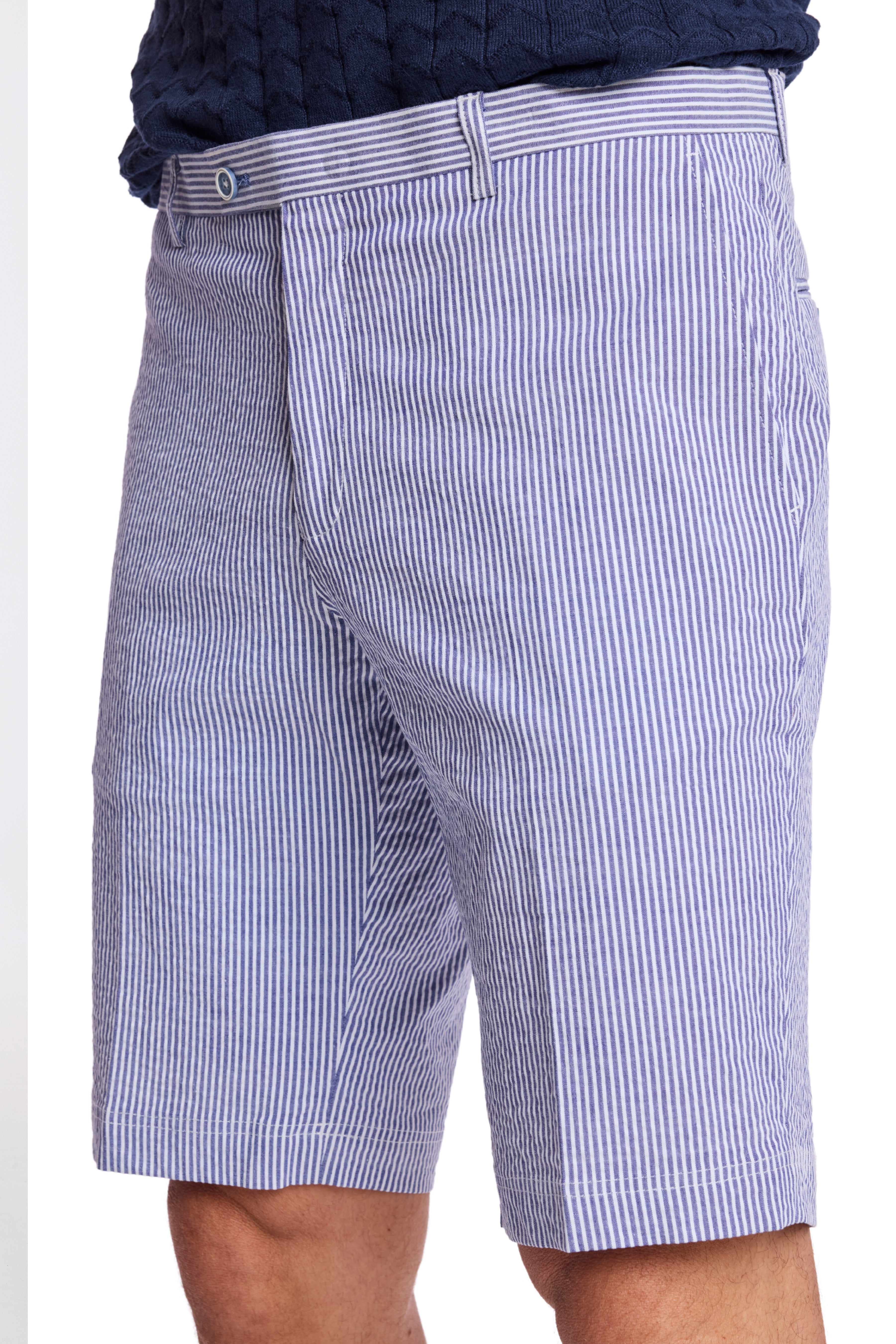 Fairview Shorts - slim - Blue Quartz Seersucker