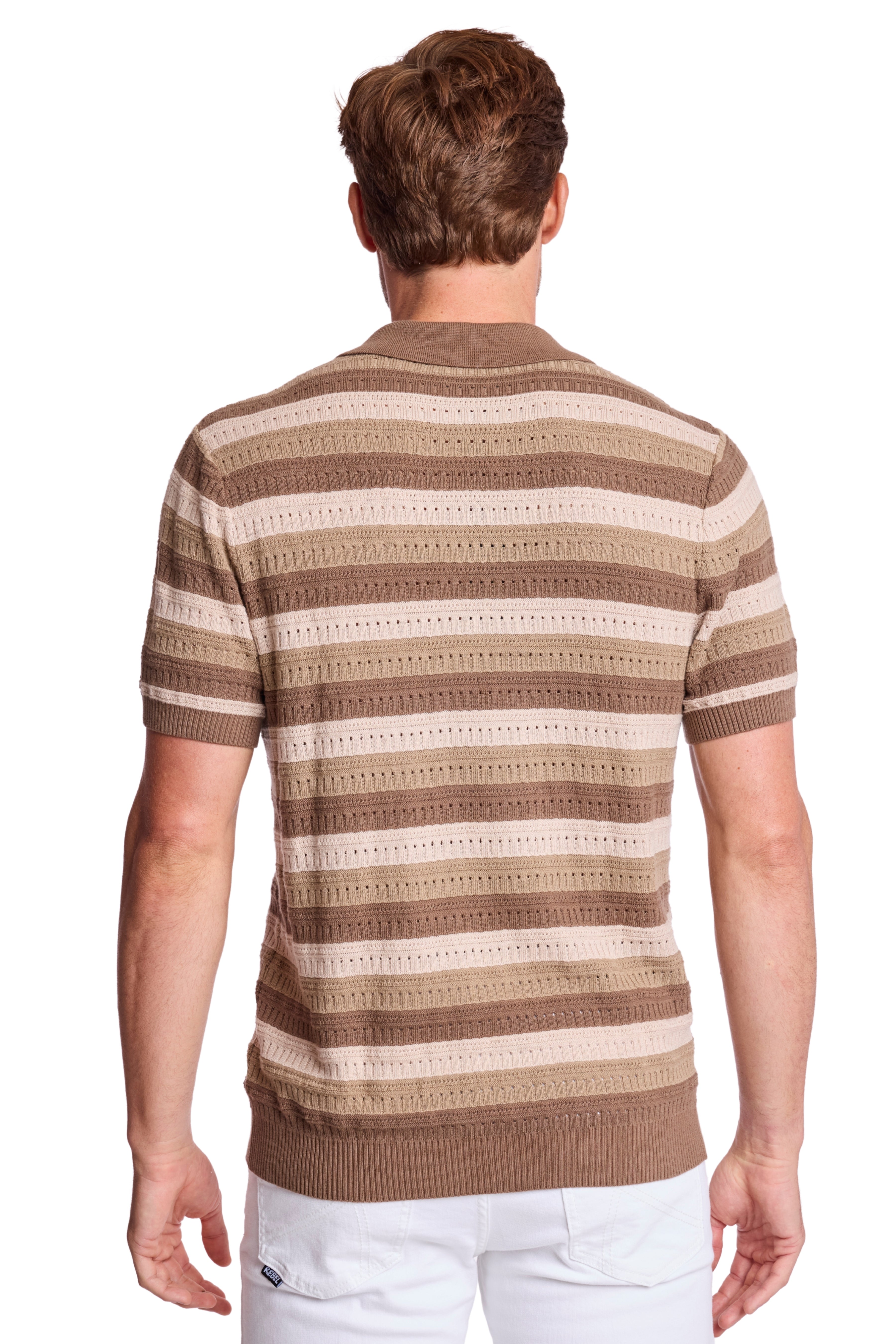 Johnny Collar Polo - Maple Oatmeal