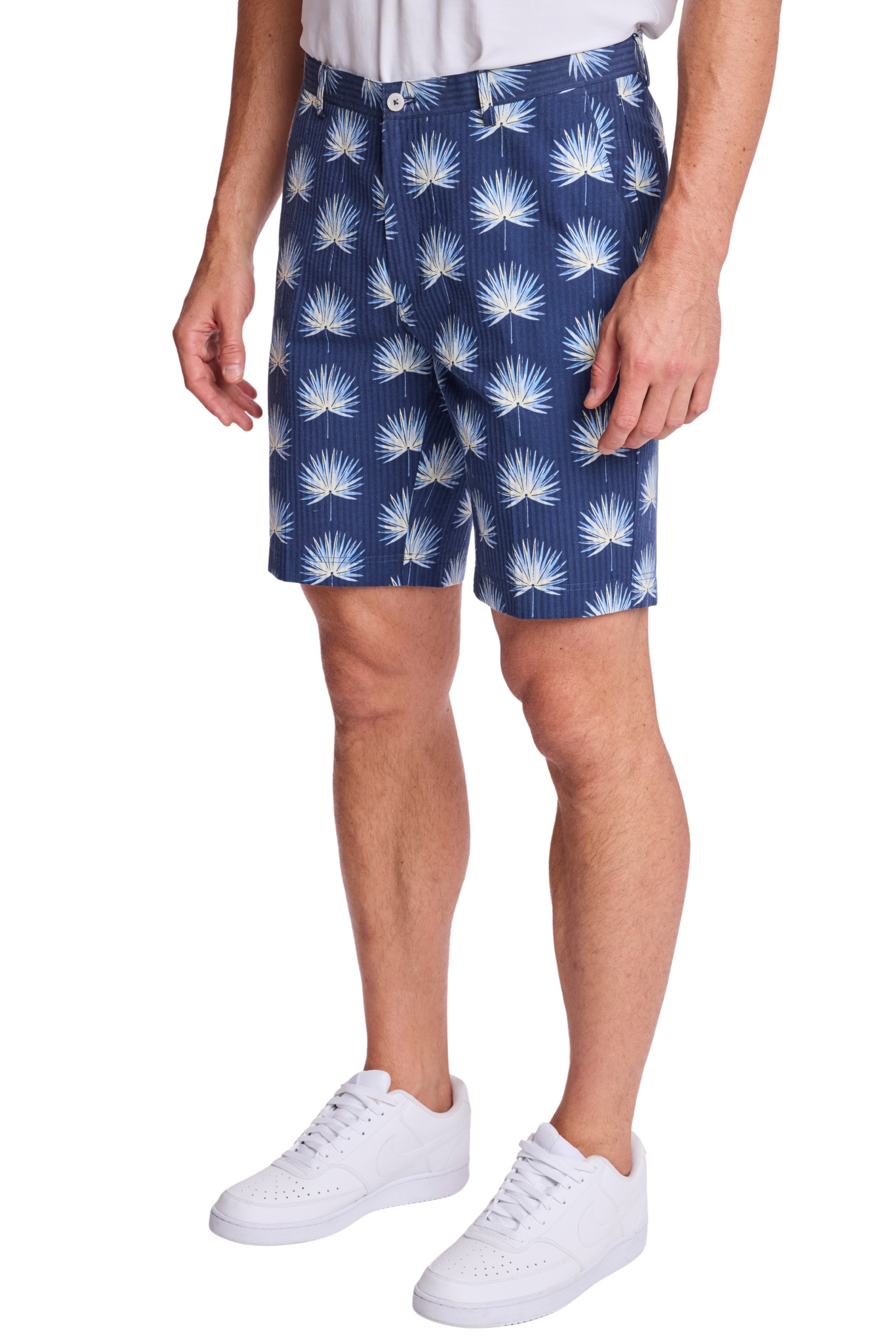 Felix Shorts - slim - Ocean White Seersucker