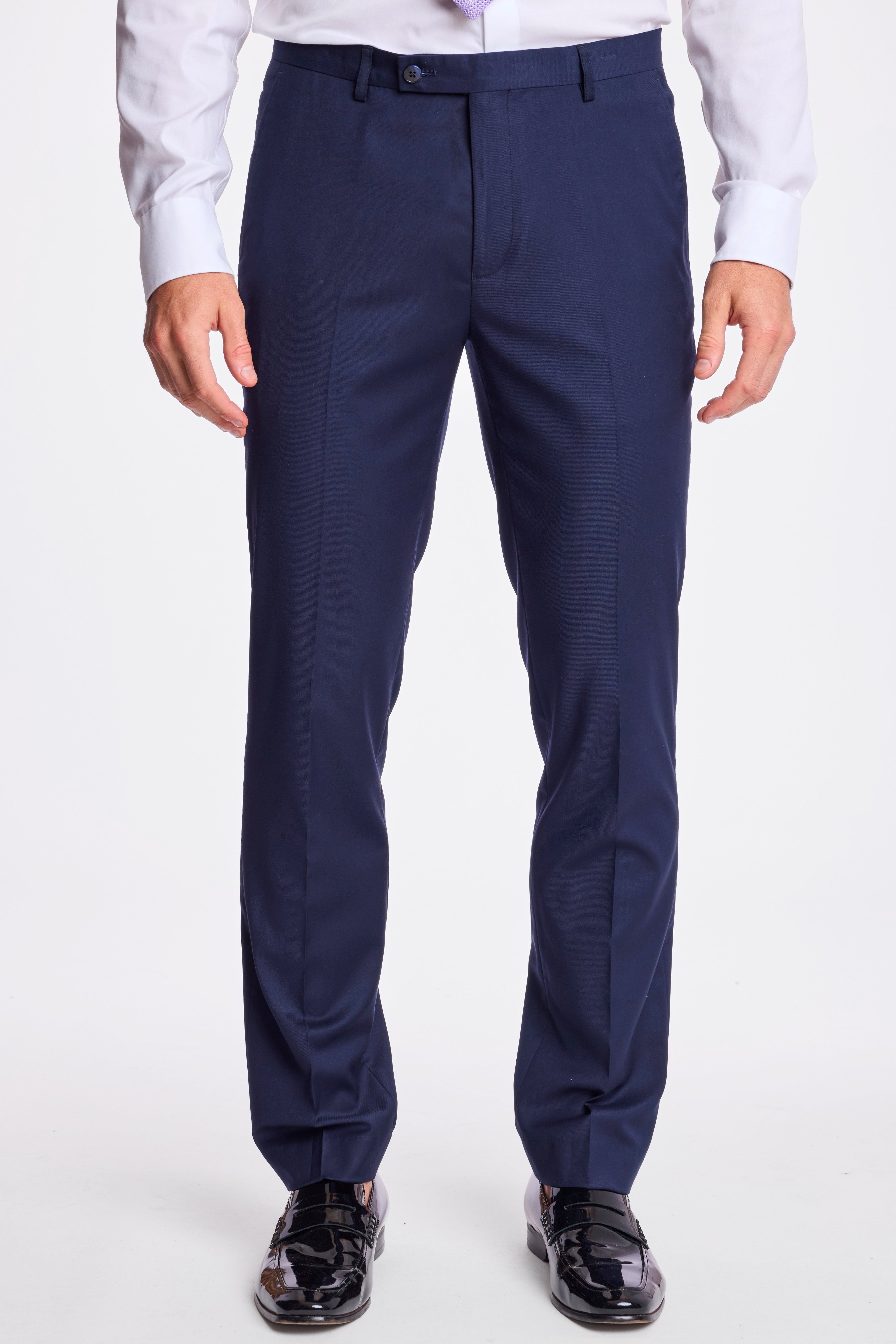 Downing Pants - slim - Solid Navy Blue