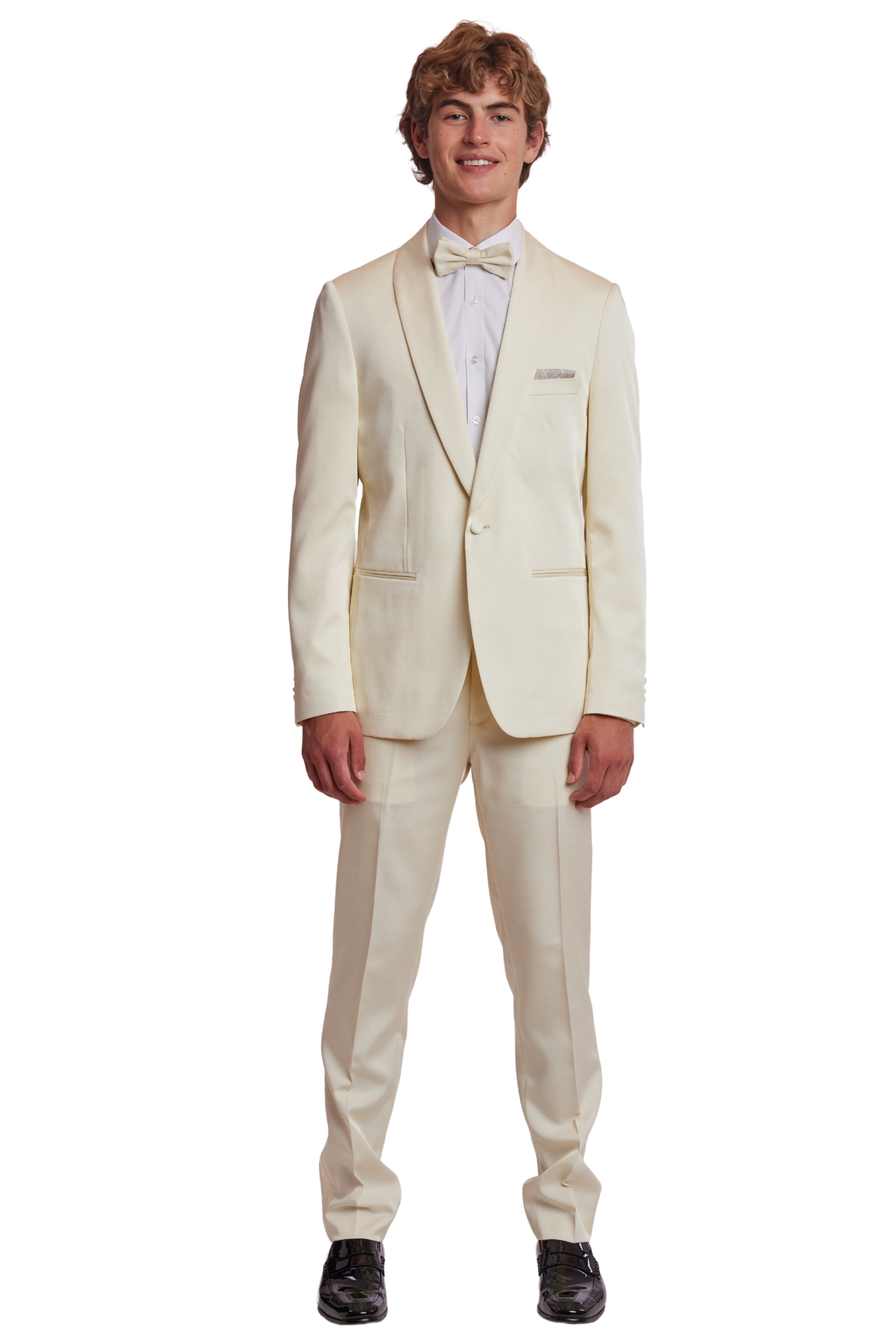 Regent Shawl Tux Jacket - slim - Ivory