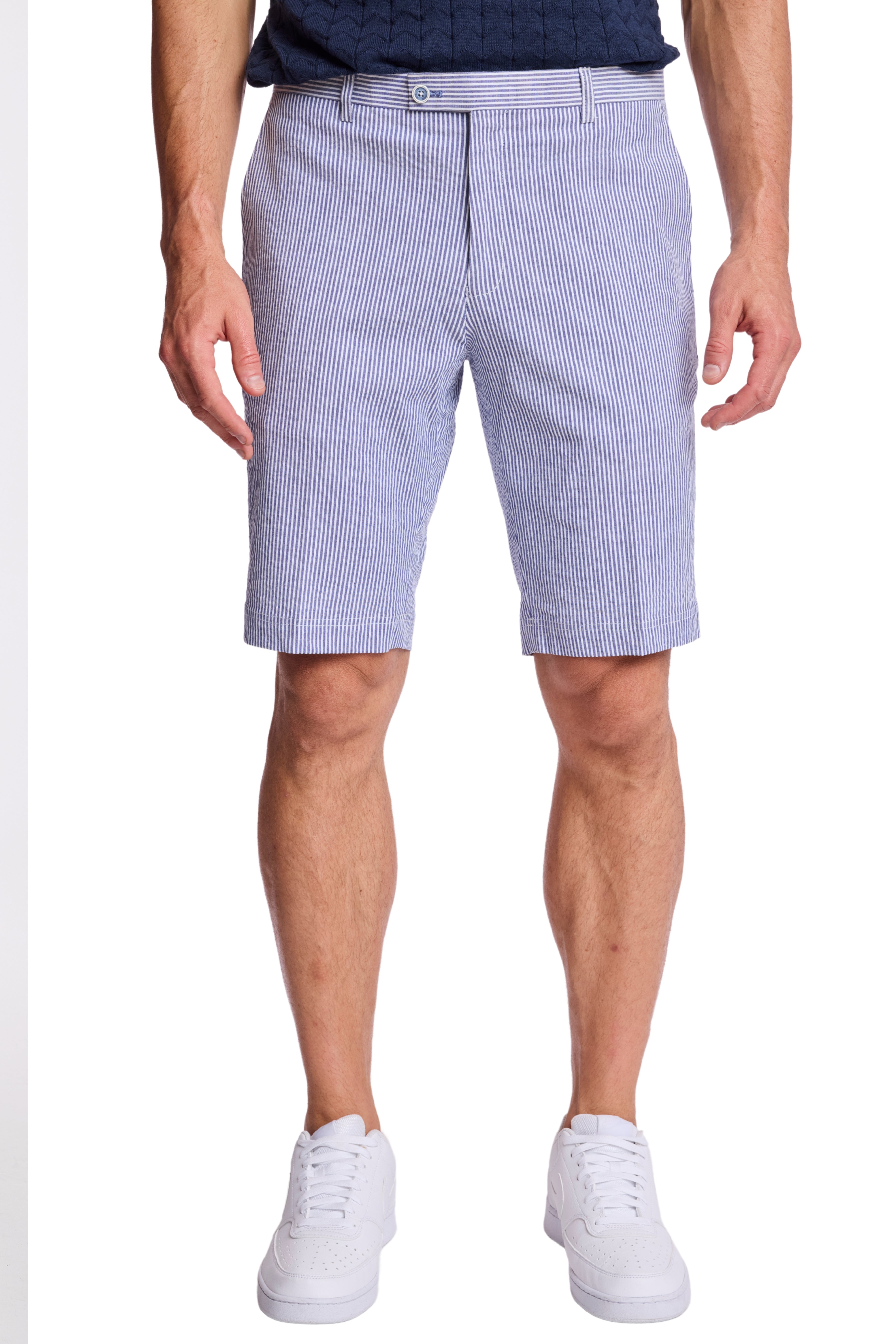 Fairview Shorts - slim - Blue Quartz Seersucker