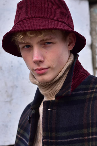 Marco Bucket Hat - Burgundy Cord