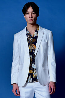  Dover Notch Jacket - slim - White Linen
