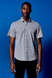  Sawyer Shirt - Navy Tan Floral