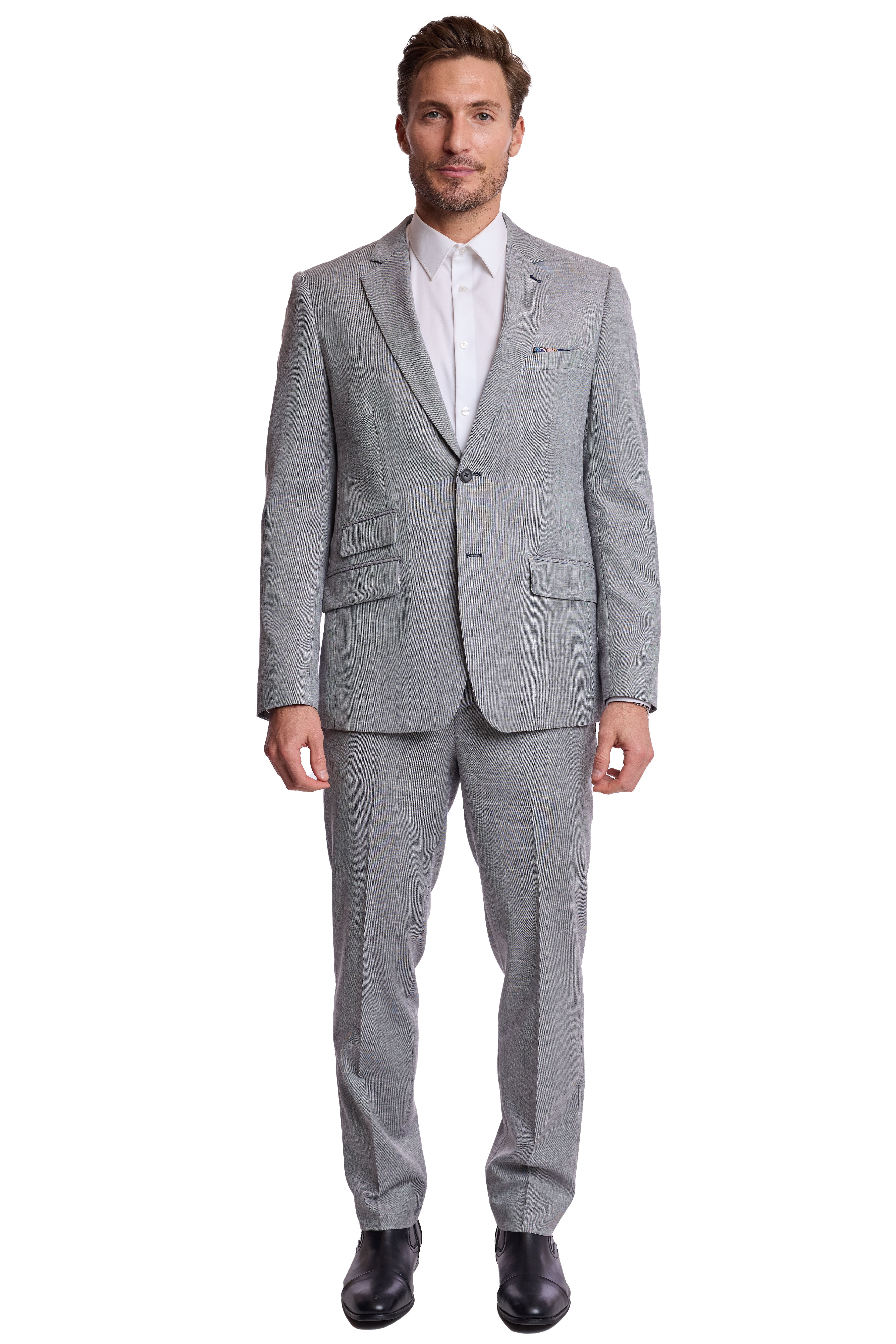 Modern Fit - Dover Notch Jacket - Light Grey Shark