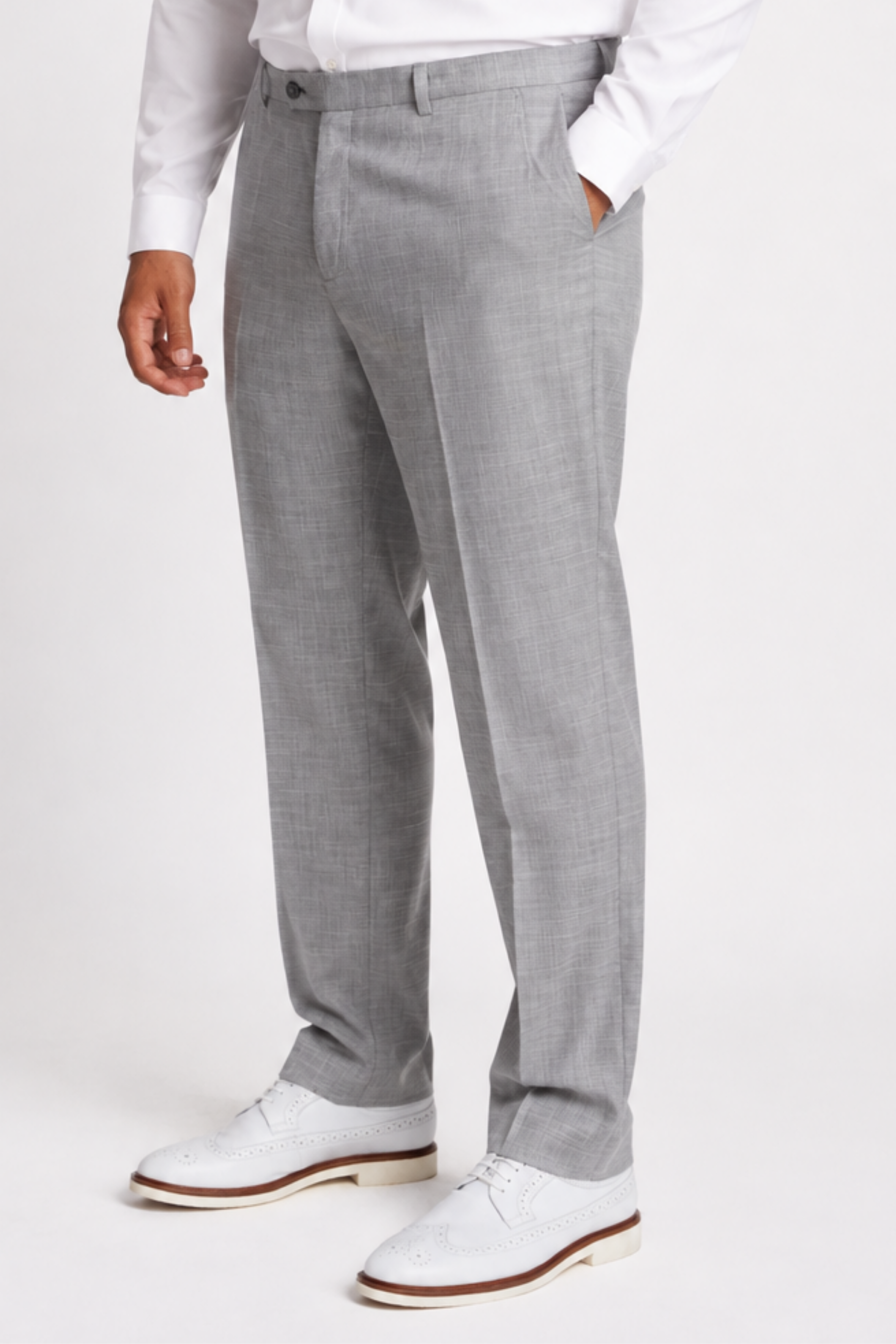 Big & Tall Downing Pants - Light Grey Shark
