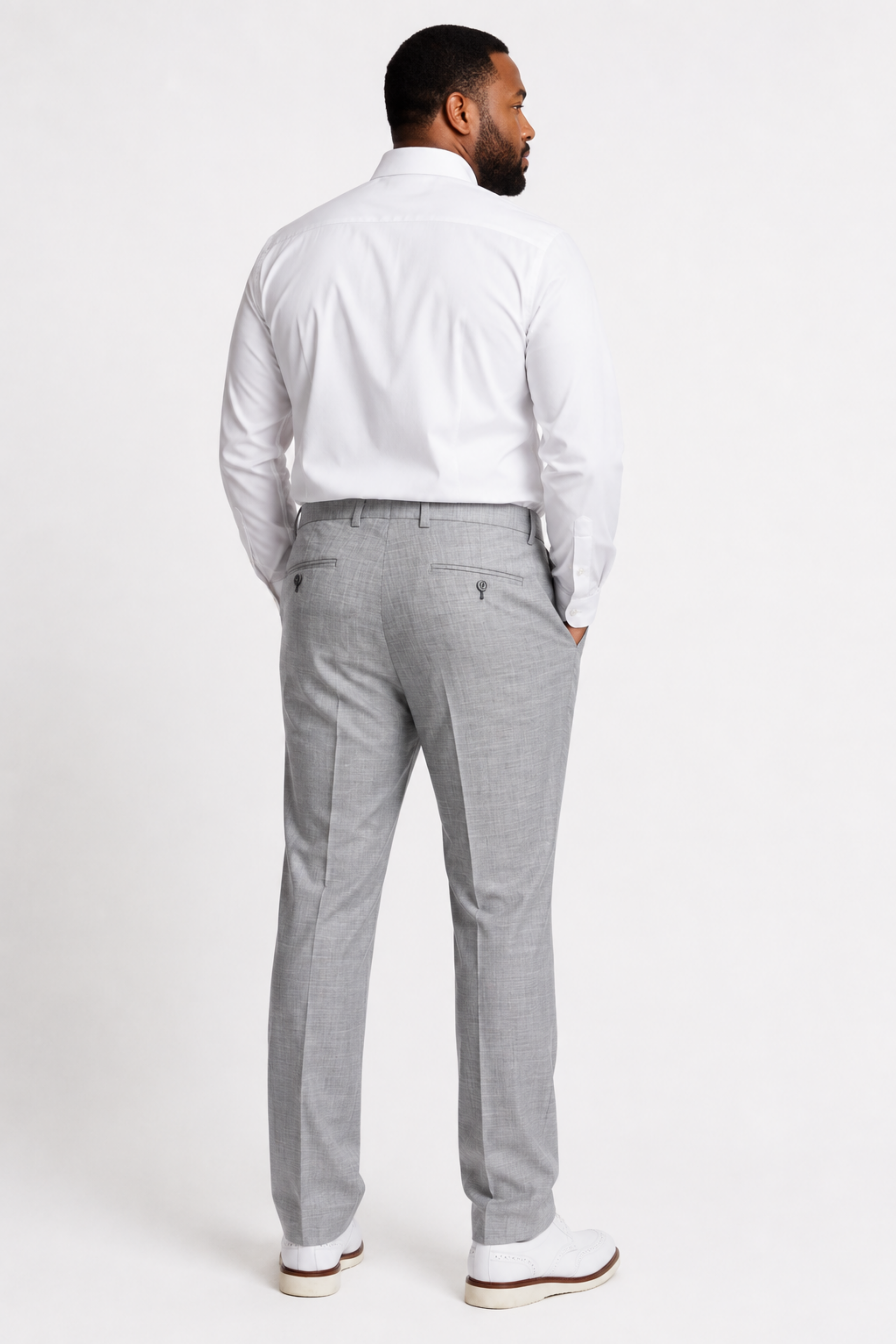 Big & Tall Downing Pants - Light Grey Shark