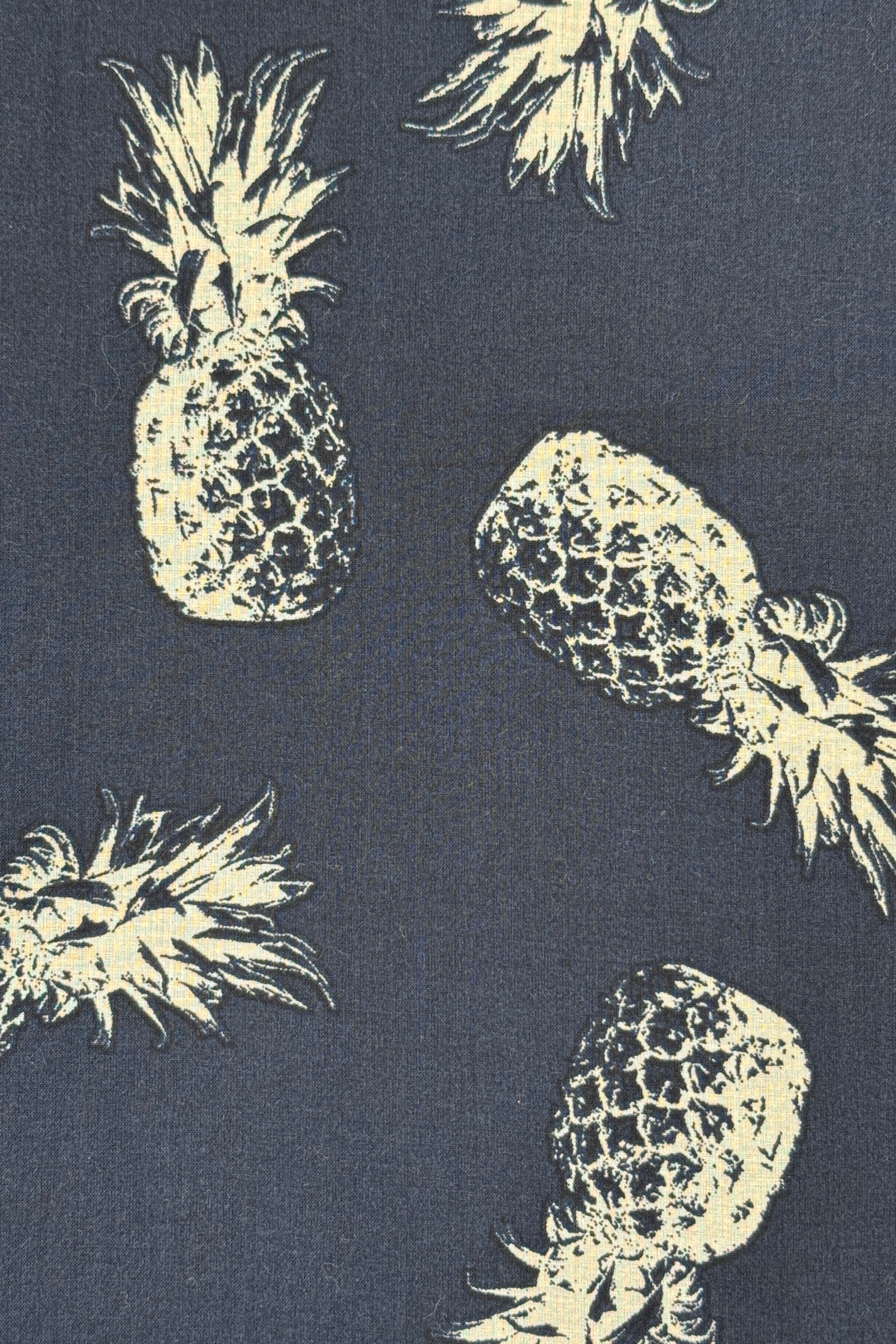 Camp Collar Shirt - Navy Pineapple