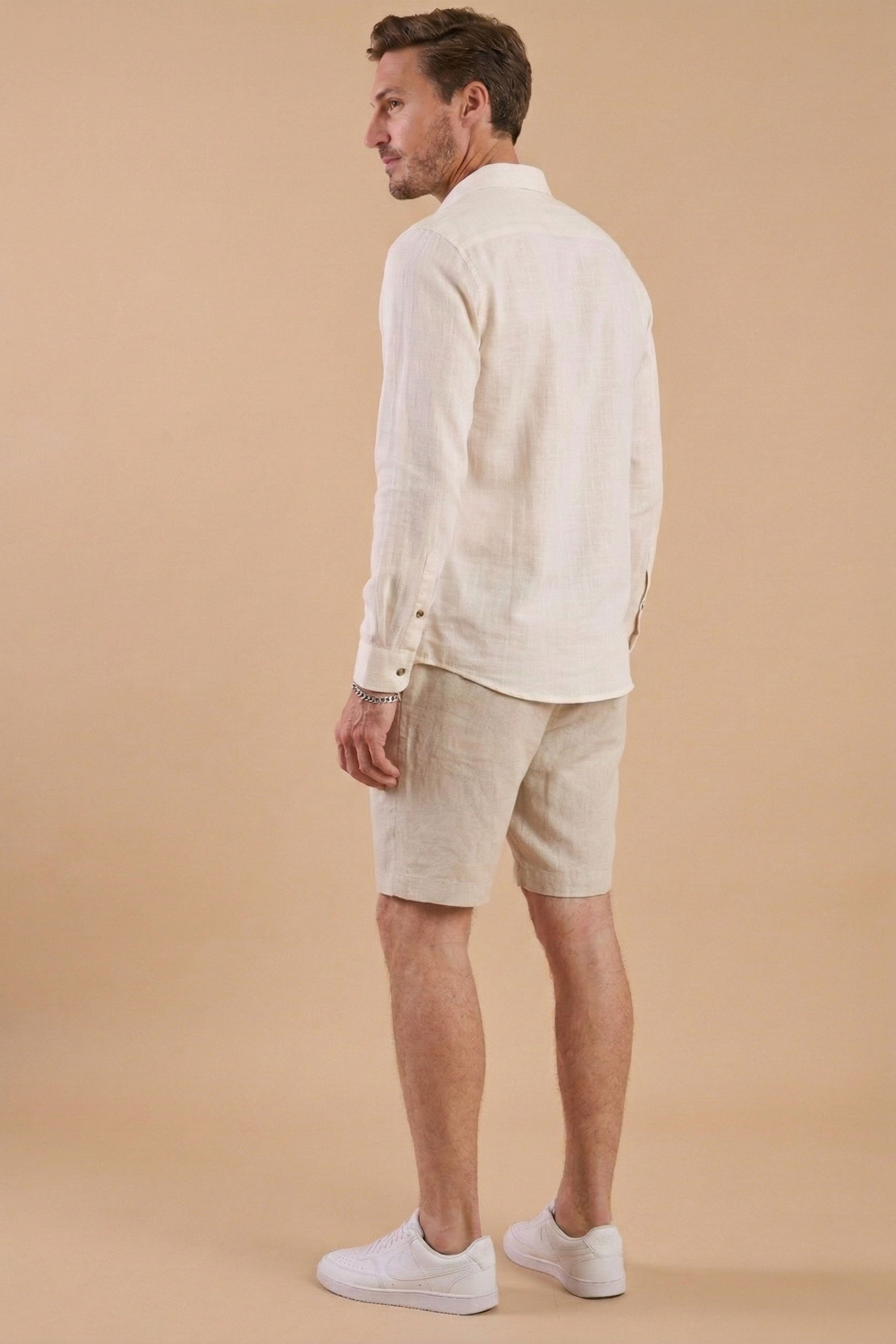 Felix Shorts - slim - Tan Linen