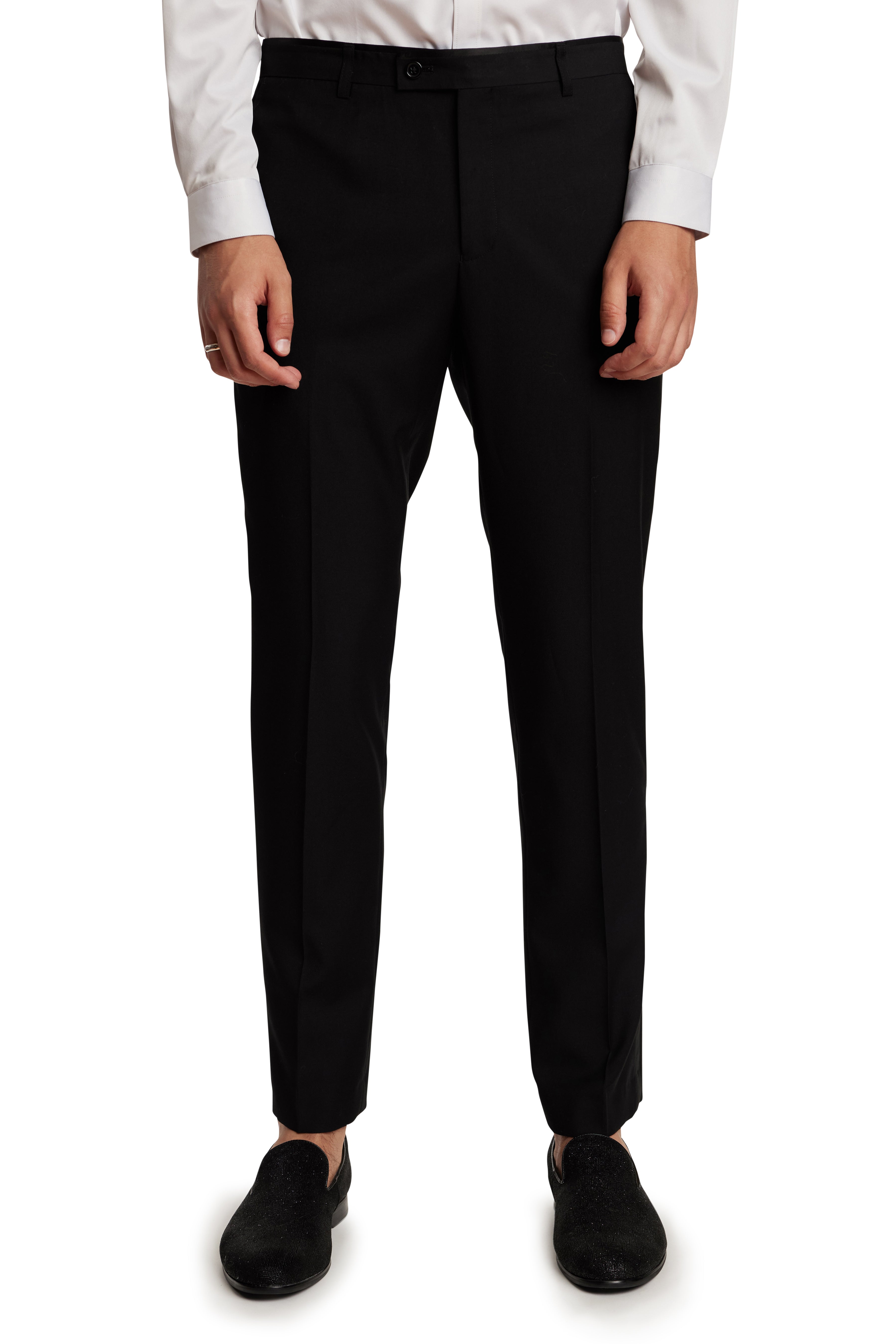 Sloane Tux Pants - slim - Black Stretch