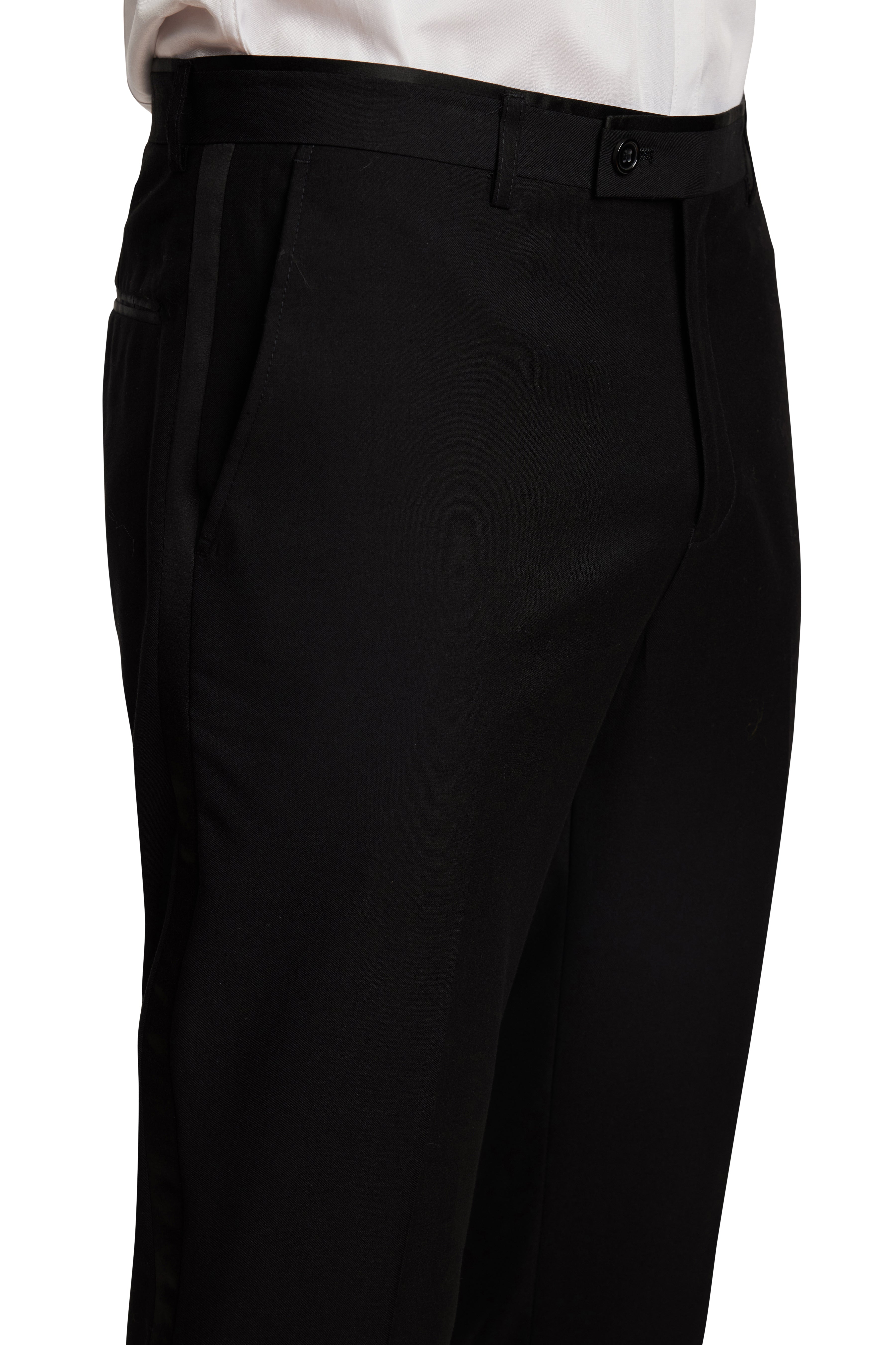 Sloane Tux Pants - slim - Black Stretch