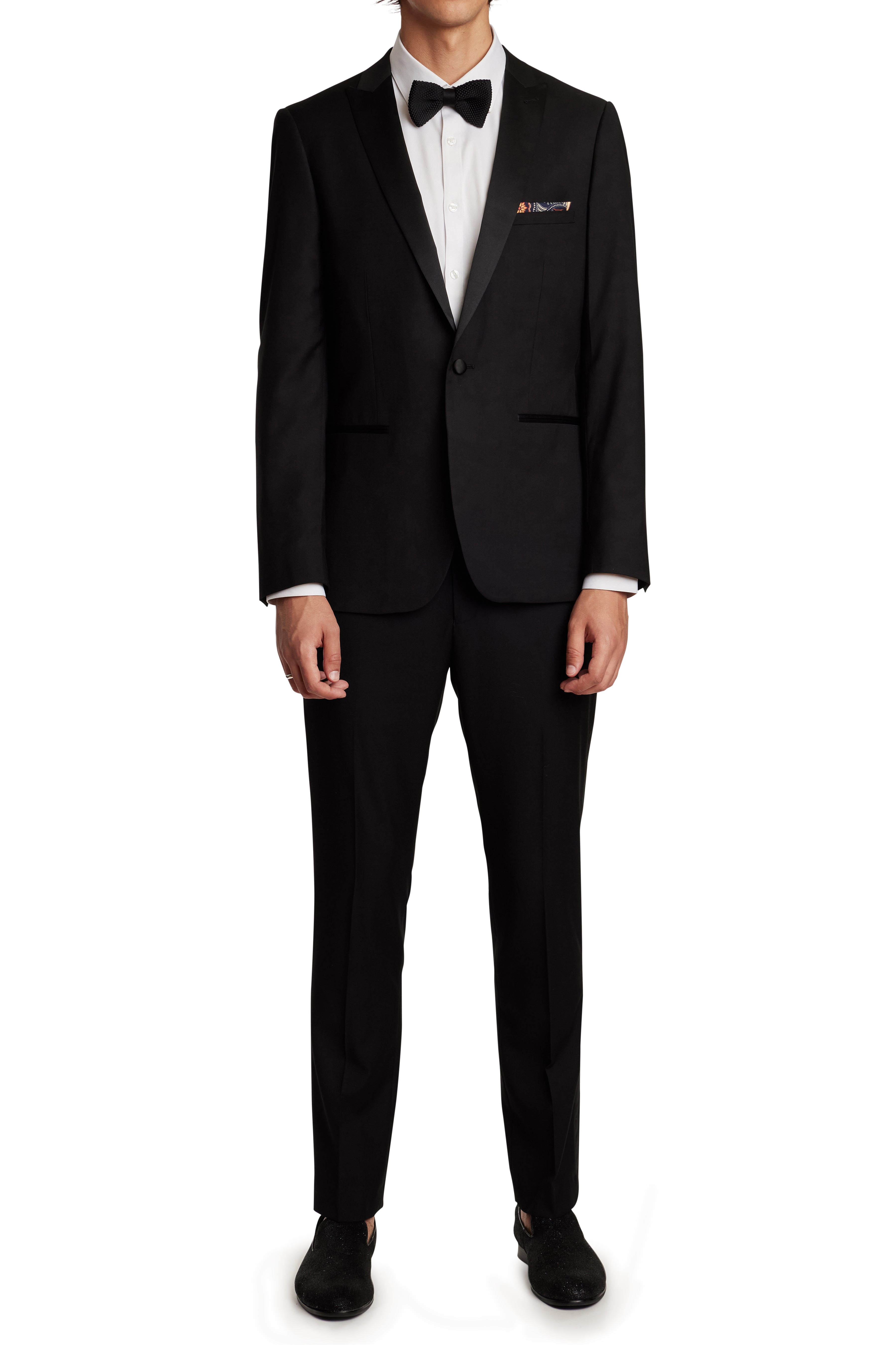Sloane Tux Pants - slim - Black Stretch