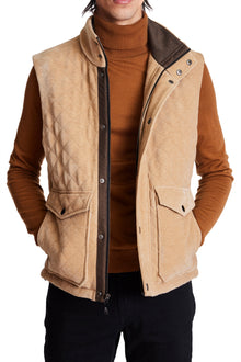  Coventry Quilted Vest - Harvest Beige