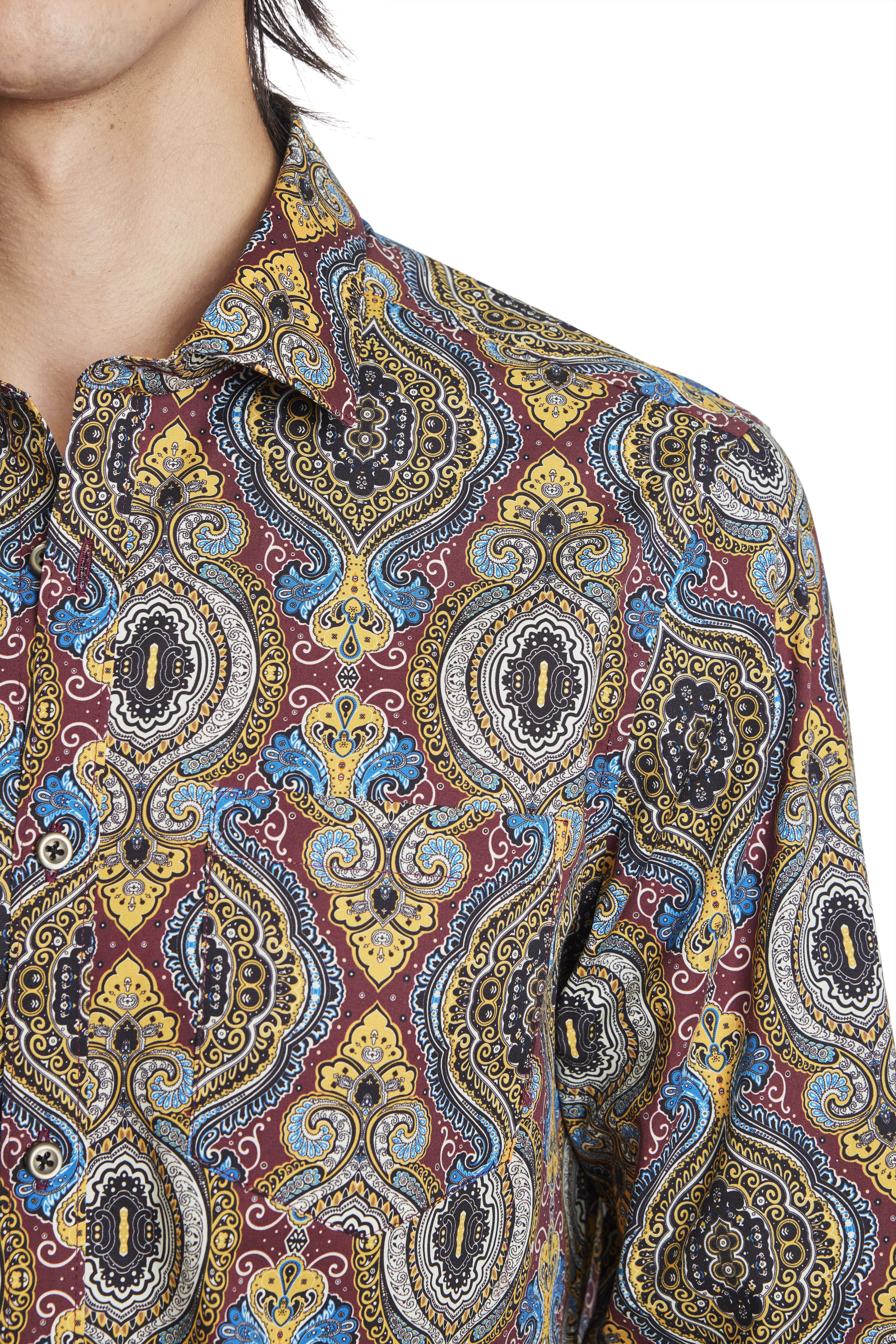 Samuel Spread Collar Shirt - Vintage Paisley