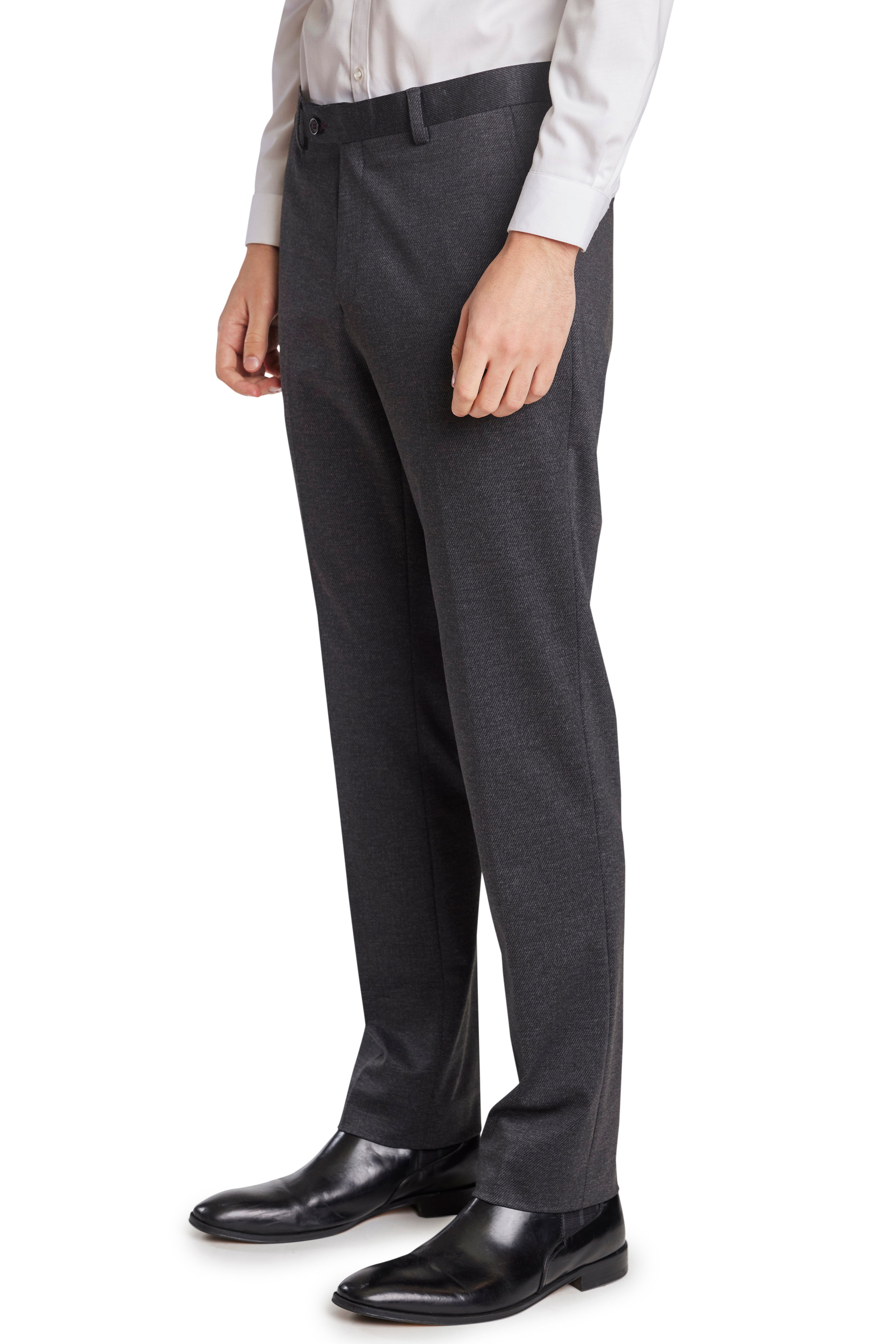 Downing Pkt Trim Pants - slim - Charcoal Knit