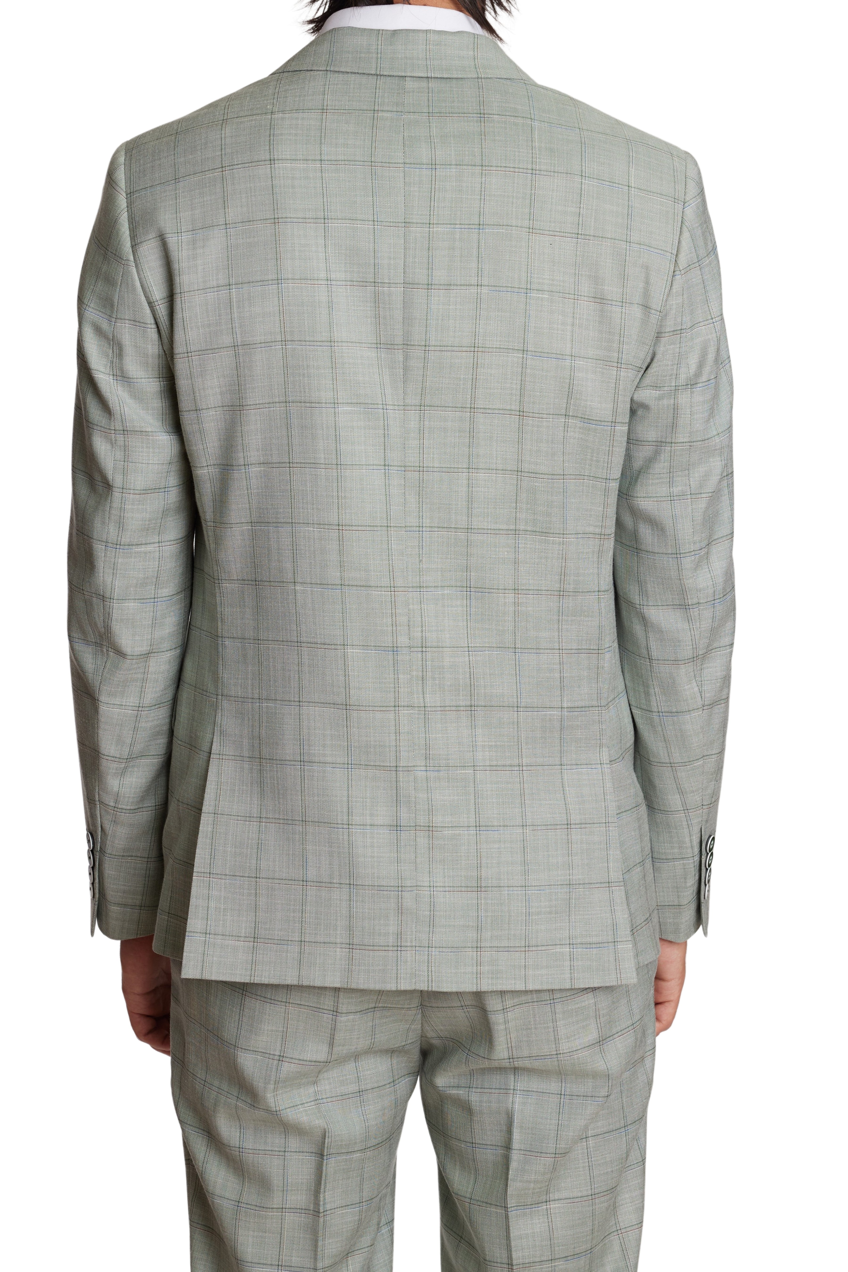 Ashton Peak Jacket - slim - Green Double Check