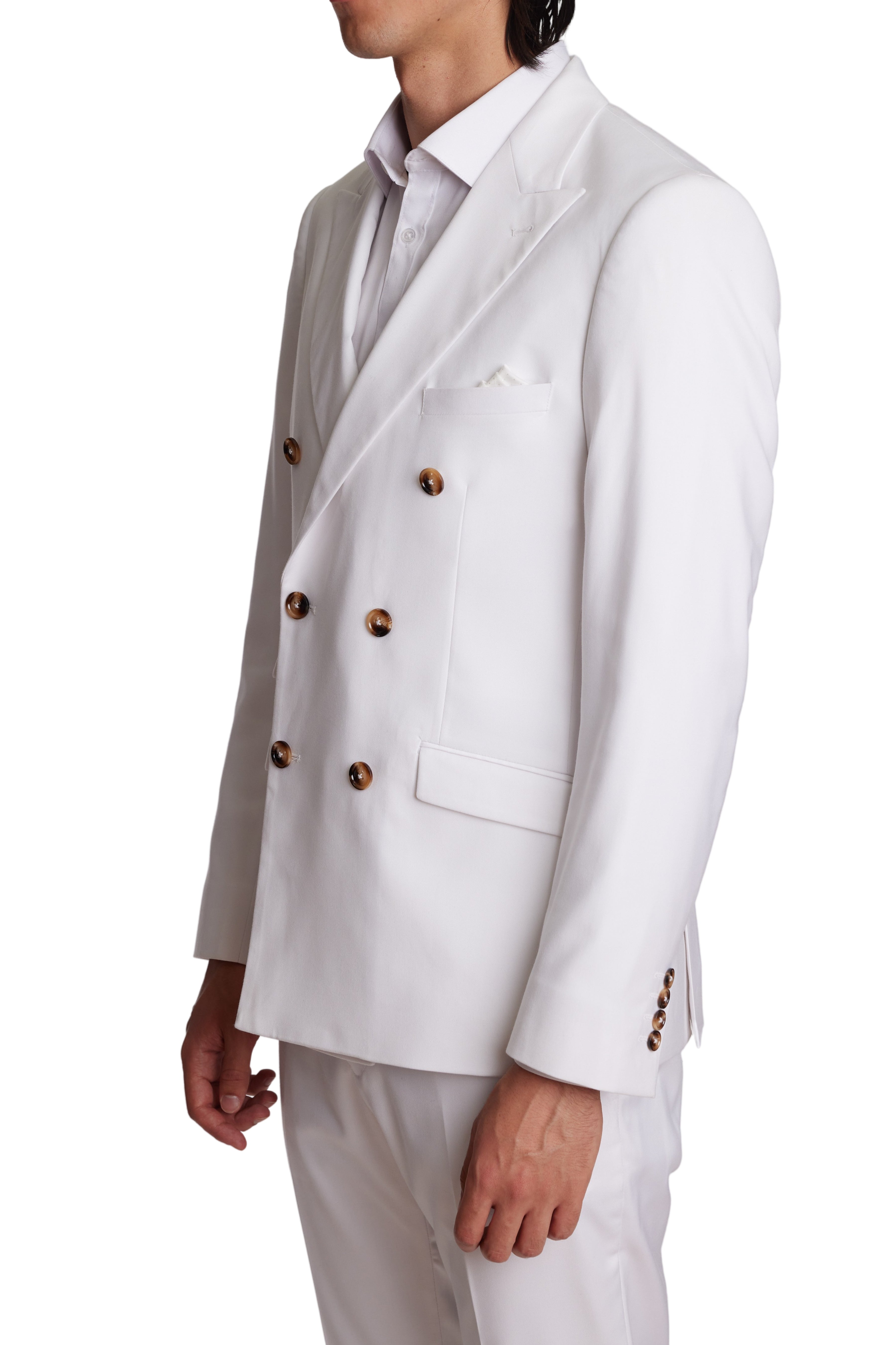 Soho Peak DB Jacket - slim - Summer White