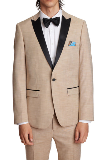 Grosvenor Peak Tux Jacket - slim - Camel Shark