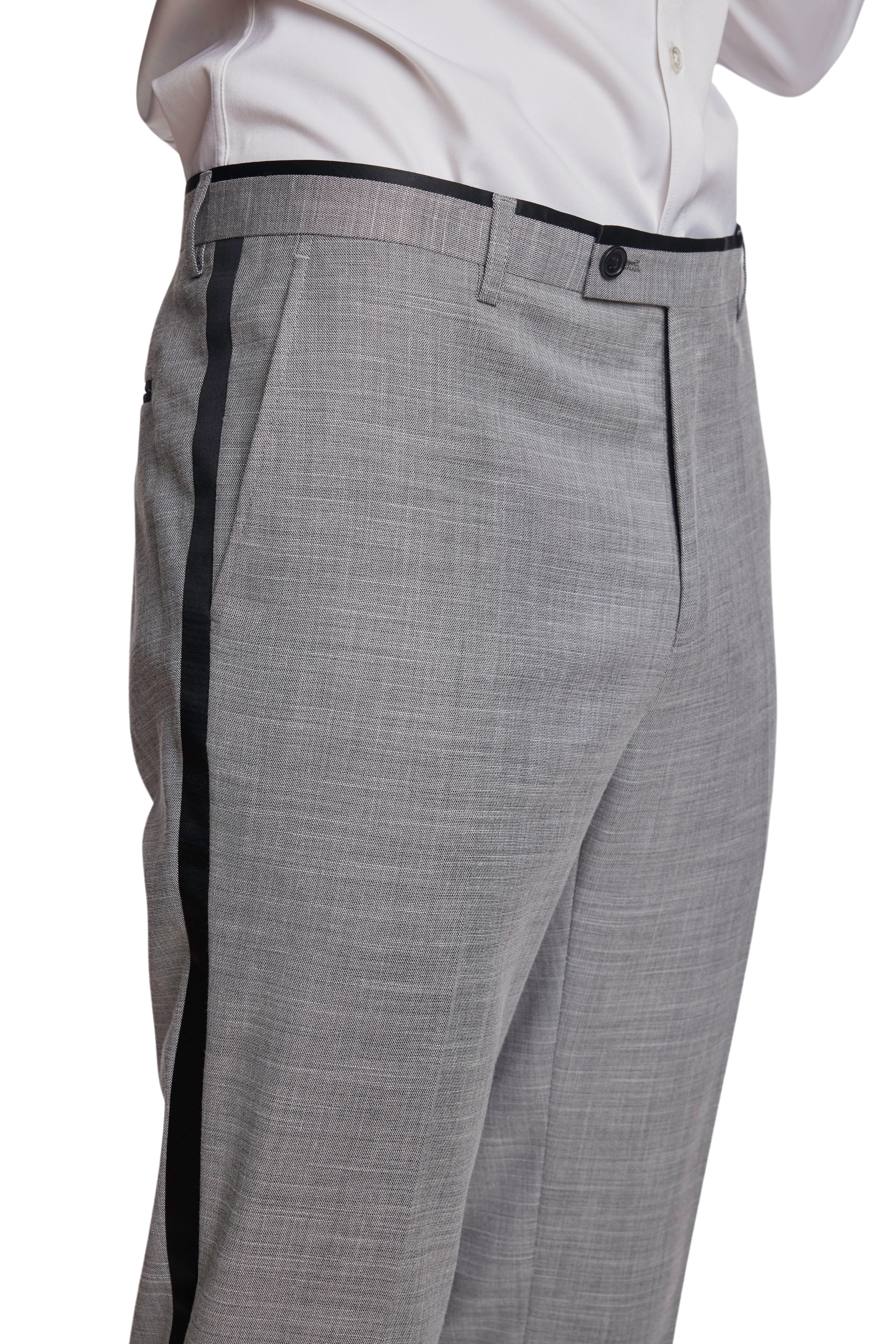 Sloane Tux Pants - slim - Ice Grey Shark