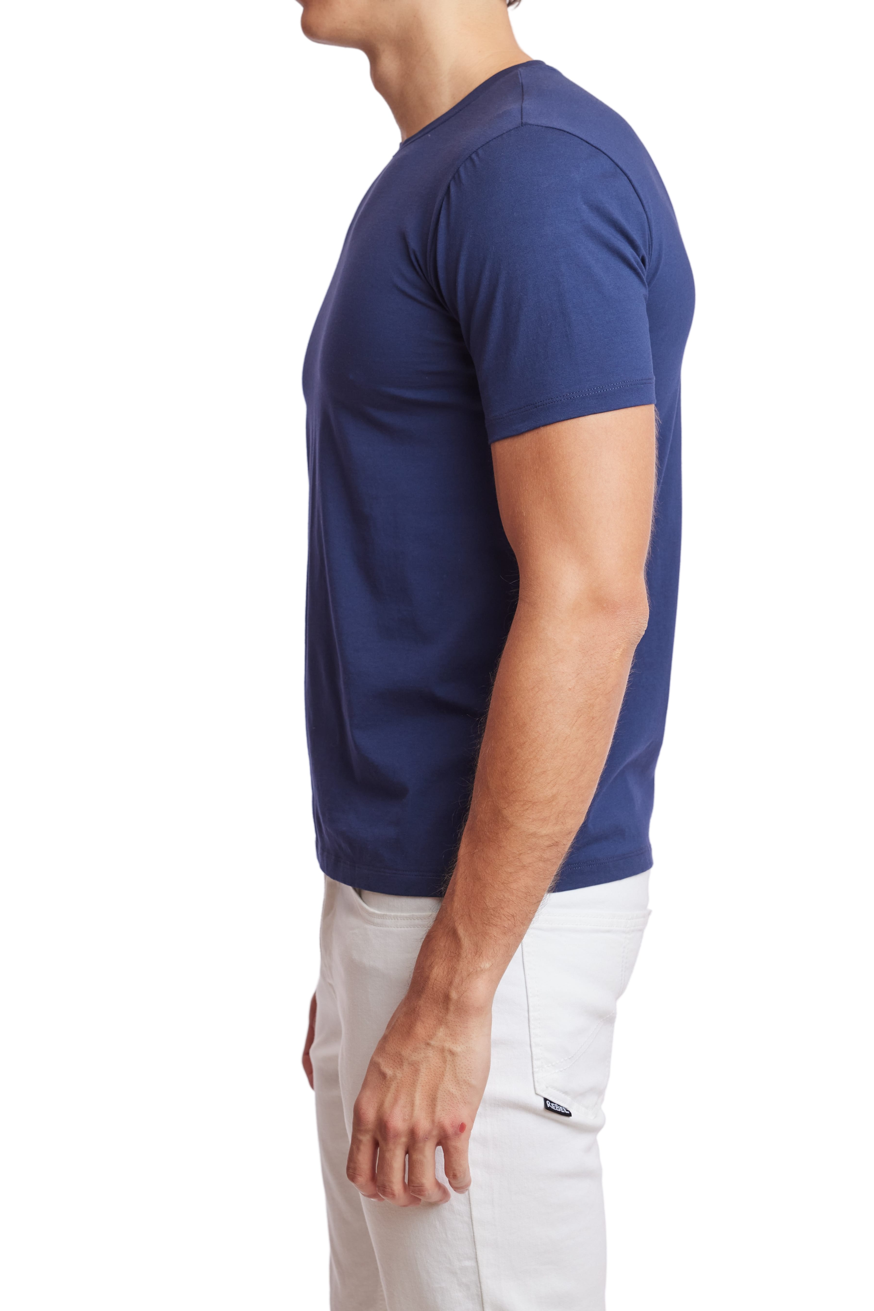 Lucas Crew T-shirt - Navy Blue