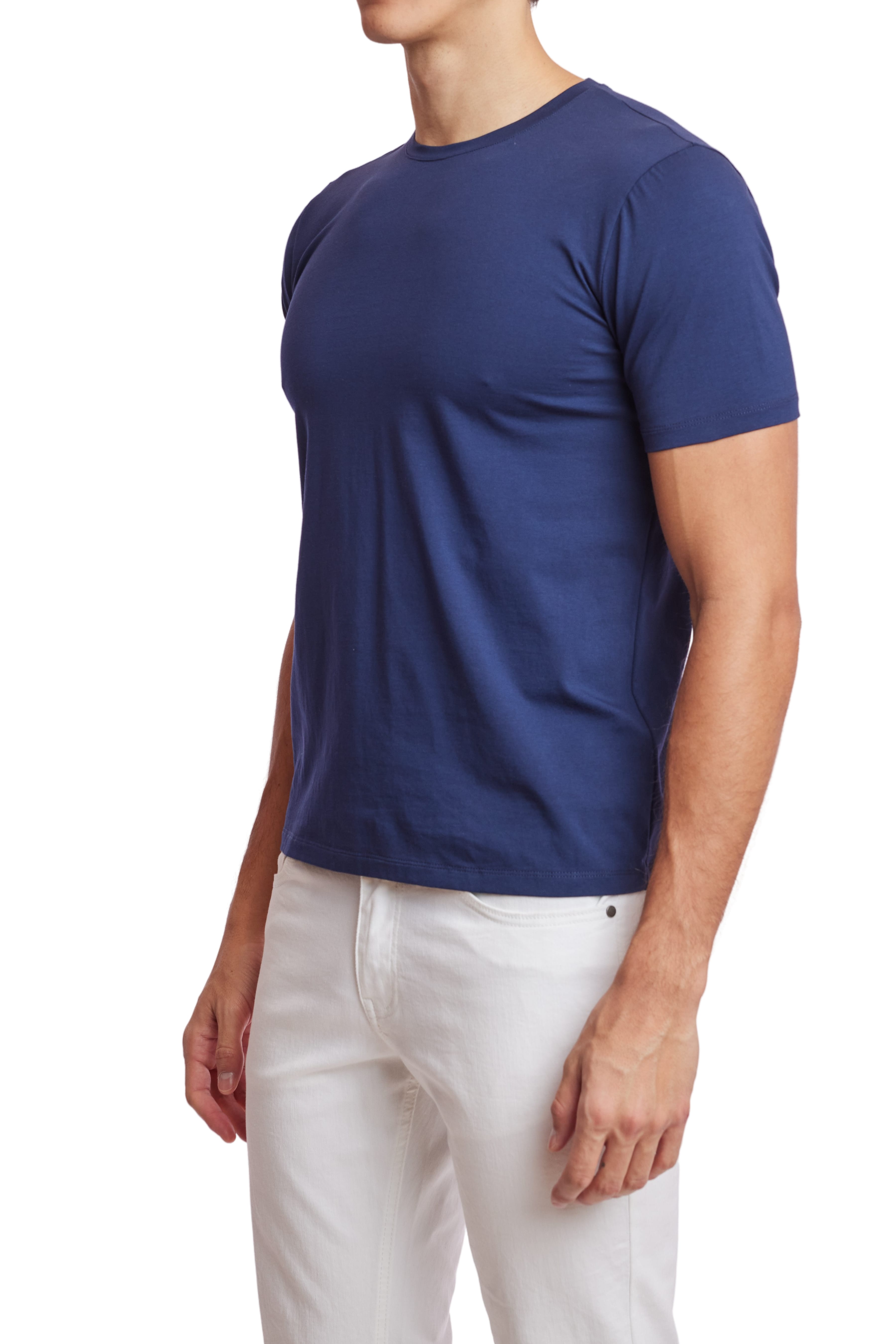 Lucas Crewneck T-Shirt - Navy Blue