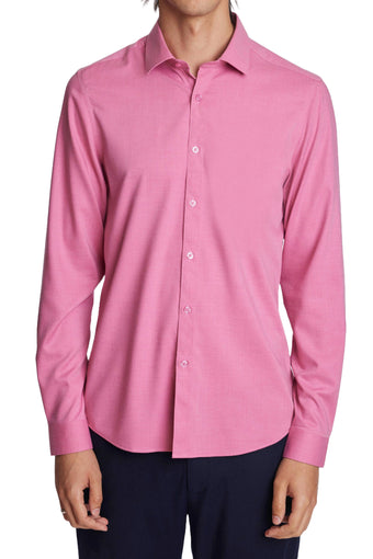 Samuel Spread Collar Shirt - Raspberry