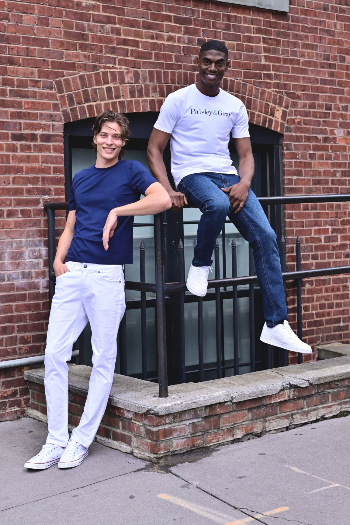 Lucas Crewneck T-Shirt - Navy Blue