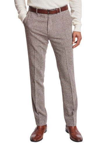 Downing Pants - slim - Tan Donegal Speckle