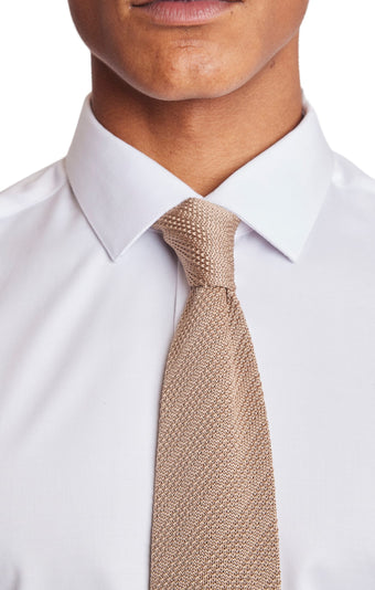 Stanley Knit Tie - Tan