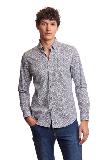 Brian Button Down Shirt - Navy Triangle