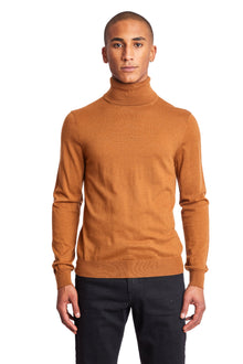  Luxe Fine Gauge Turtleneck - Caramello