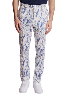  Downing Pants - slim - Faded Blue Leaf